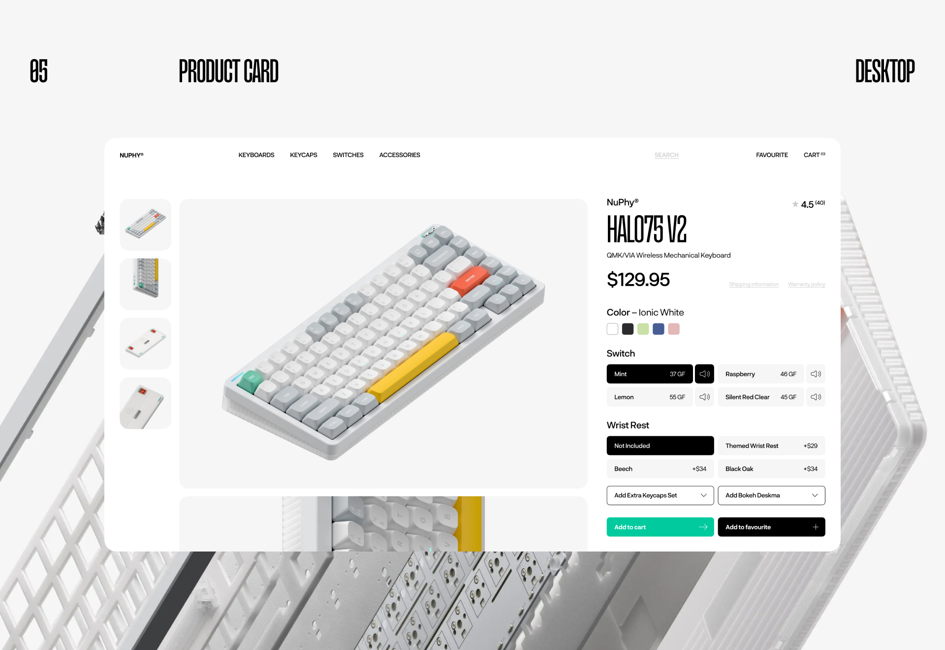 NuPhy® — Website UI/UX — Изображение №11 — Интерфейсы на Dprofile