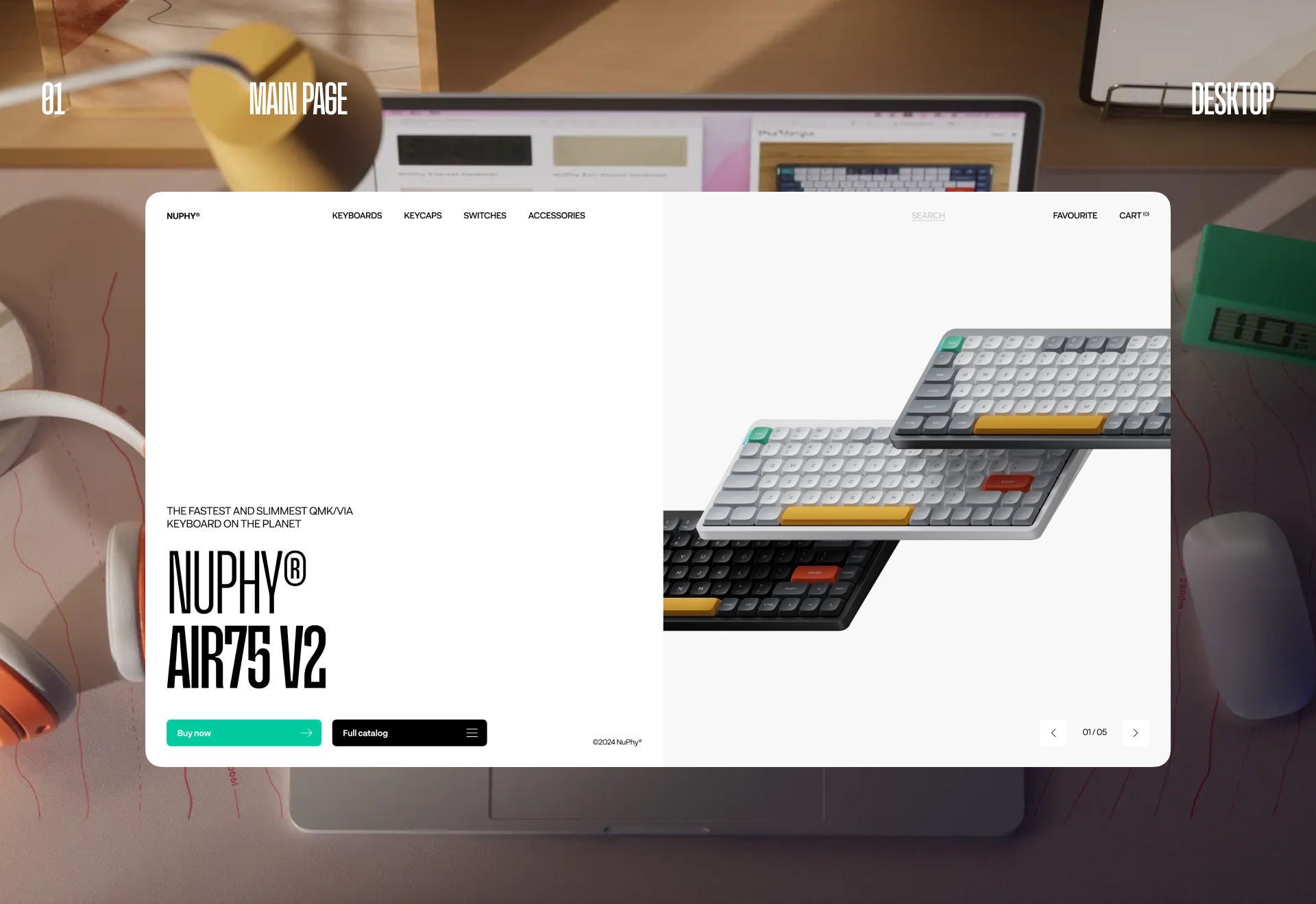 NuPhy® — Website UI/UX — Изображение №2 — Интерфейсы на Dprofile