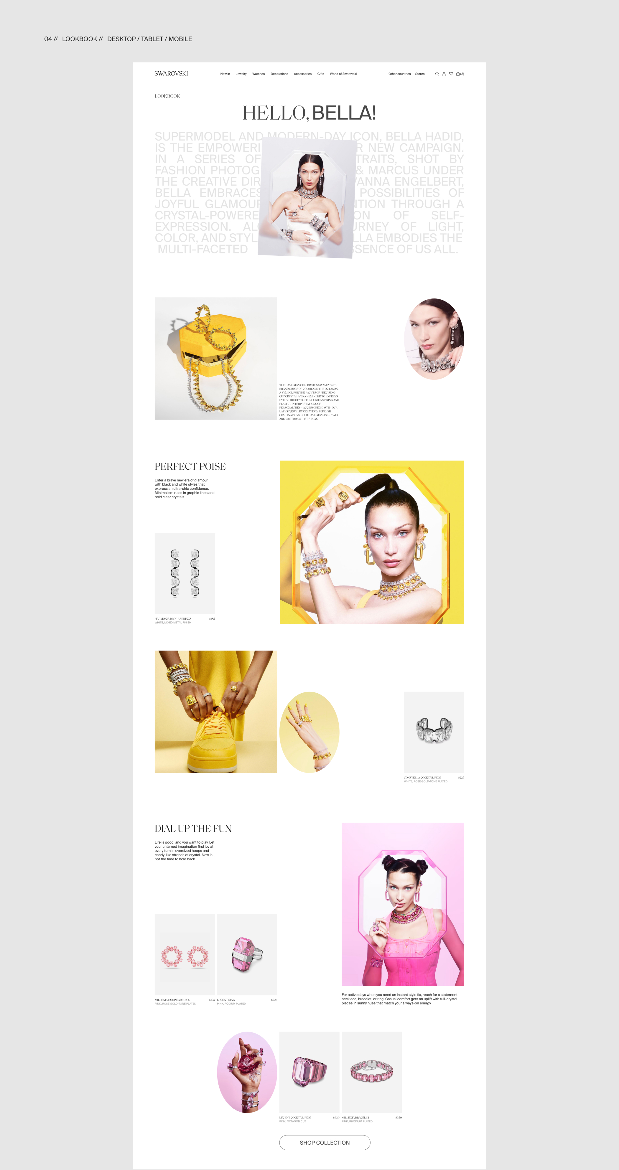 SWAROVSKI E-commerce redesign — Изображение №5 — Интерфейсы, Графика на Dprofile