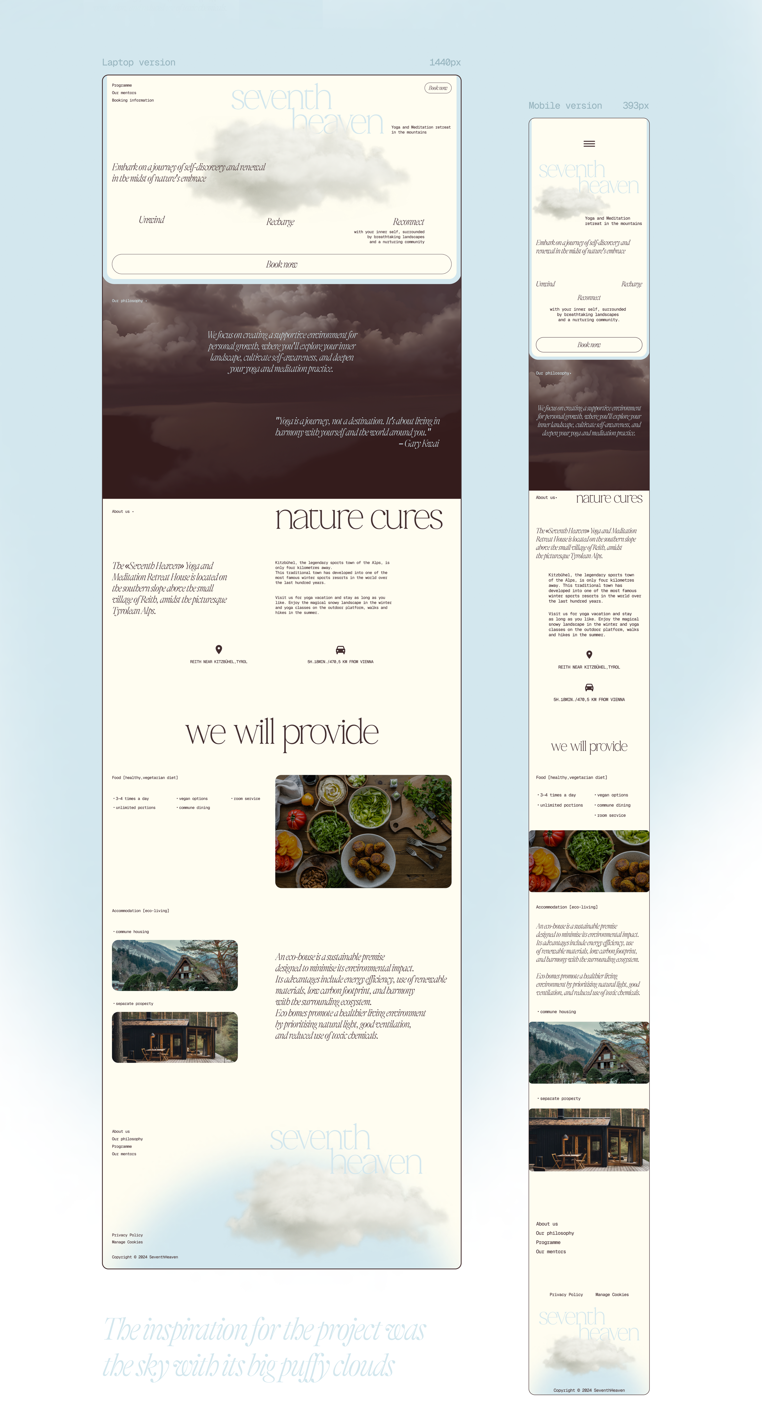 Website for a Yoga retreat — Изображение №3 — Интерфейсы на Dprofile
