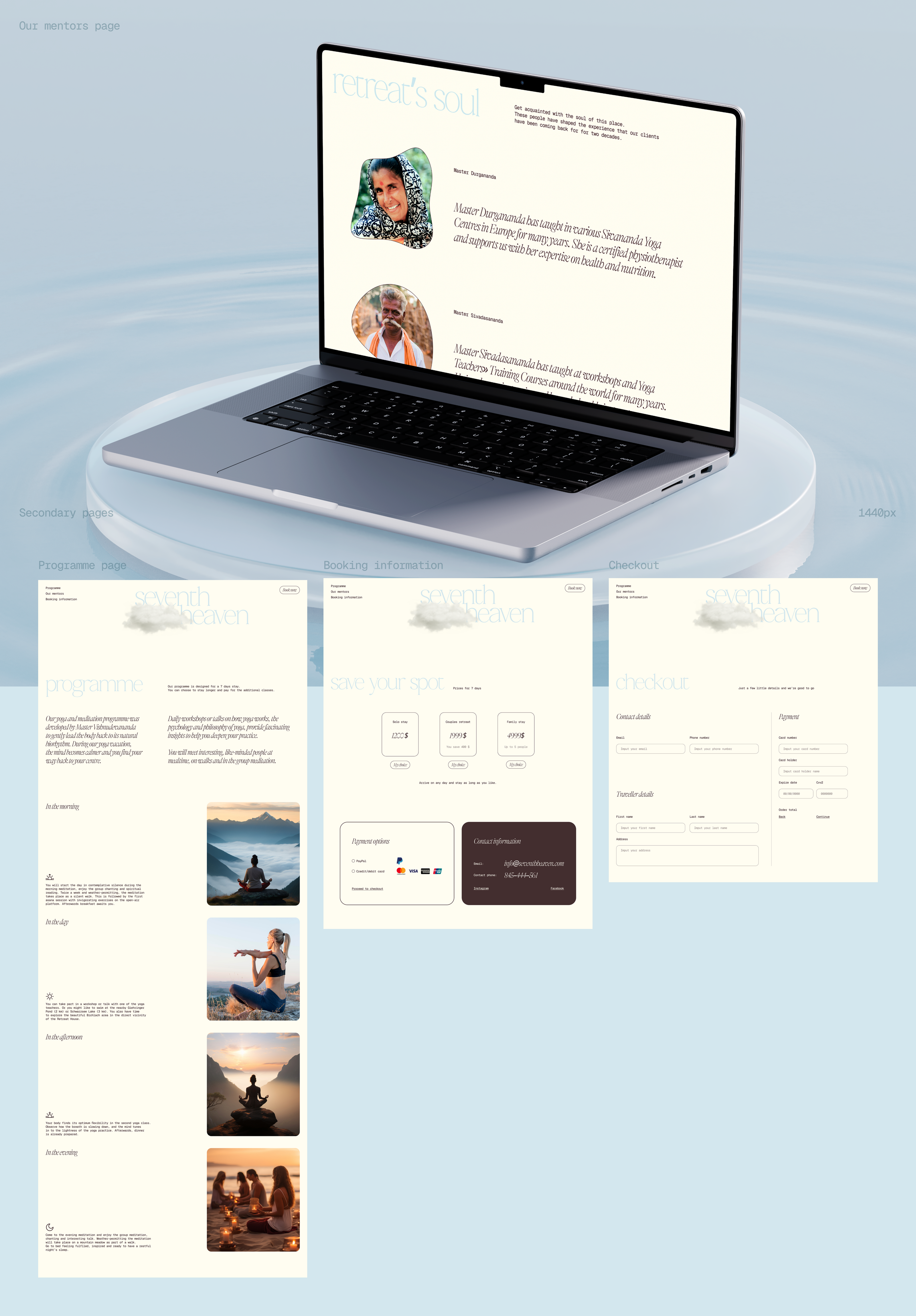 Website for a Yoga retreat — Изображение №5 — Интерфейсы на Dprofile