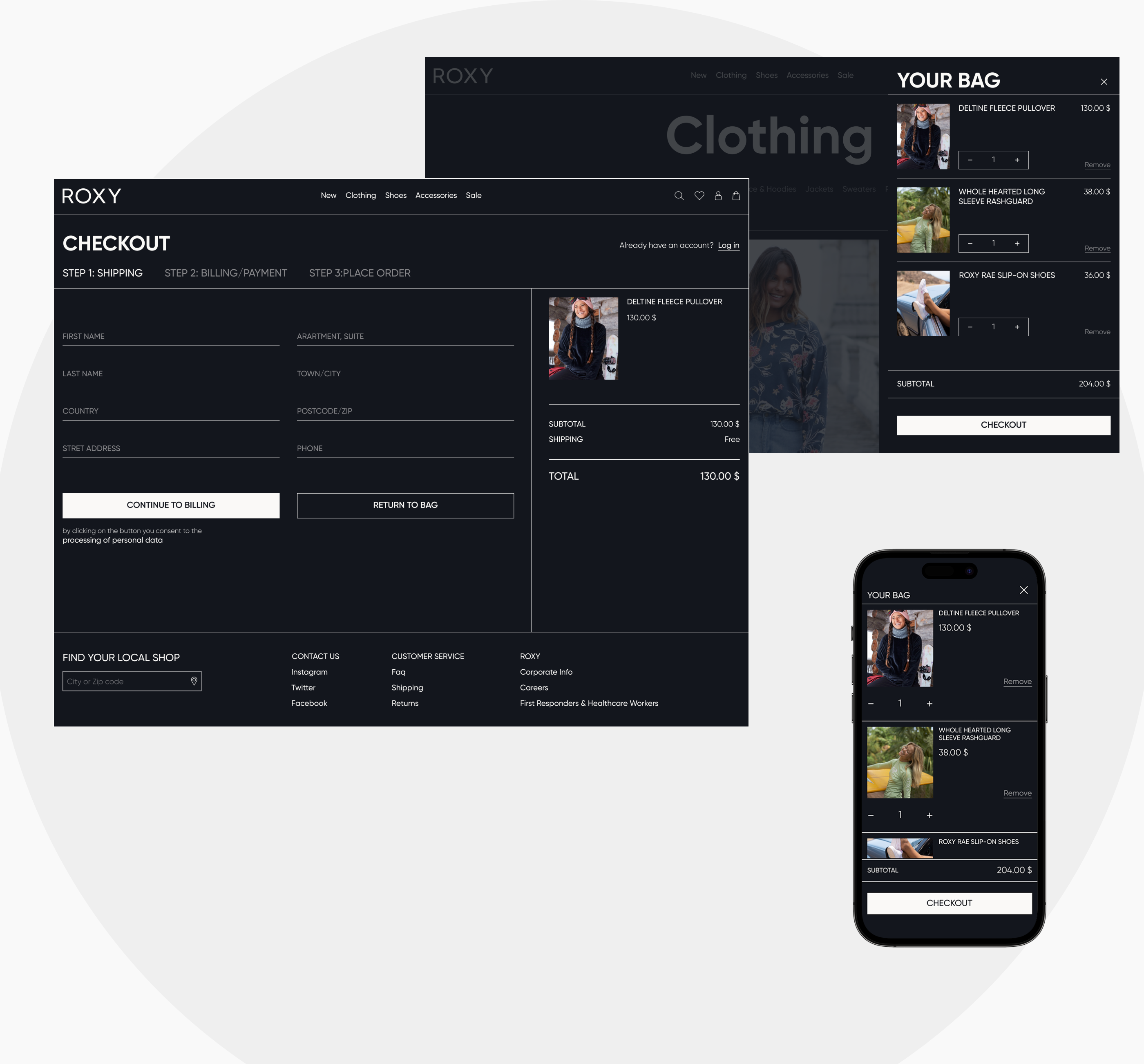 ROXY | E-commerce Redesign — Изображение №10 — Интерфейсы на Dprofile