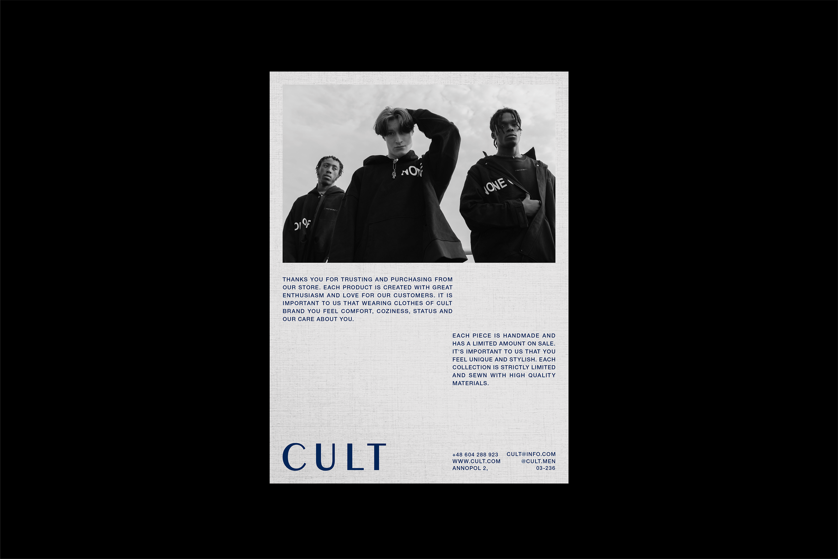 CULT MENSWEAR — Изображение №15 — Брендинг, Графика на Dprofile