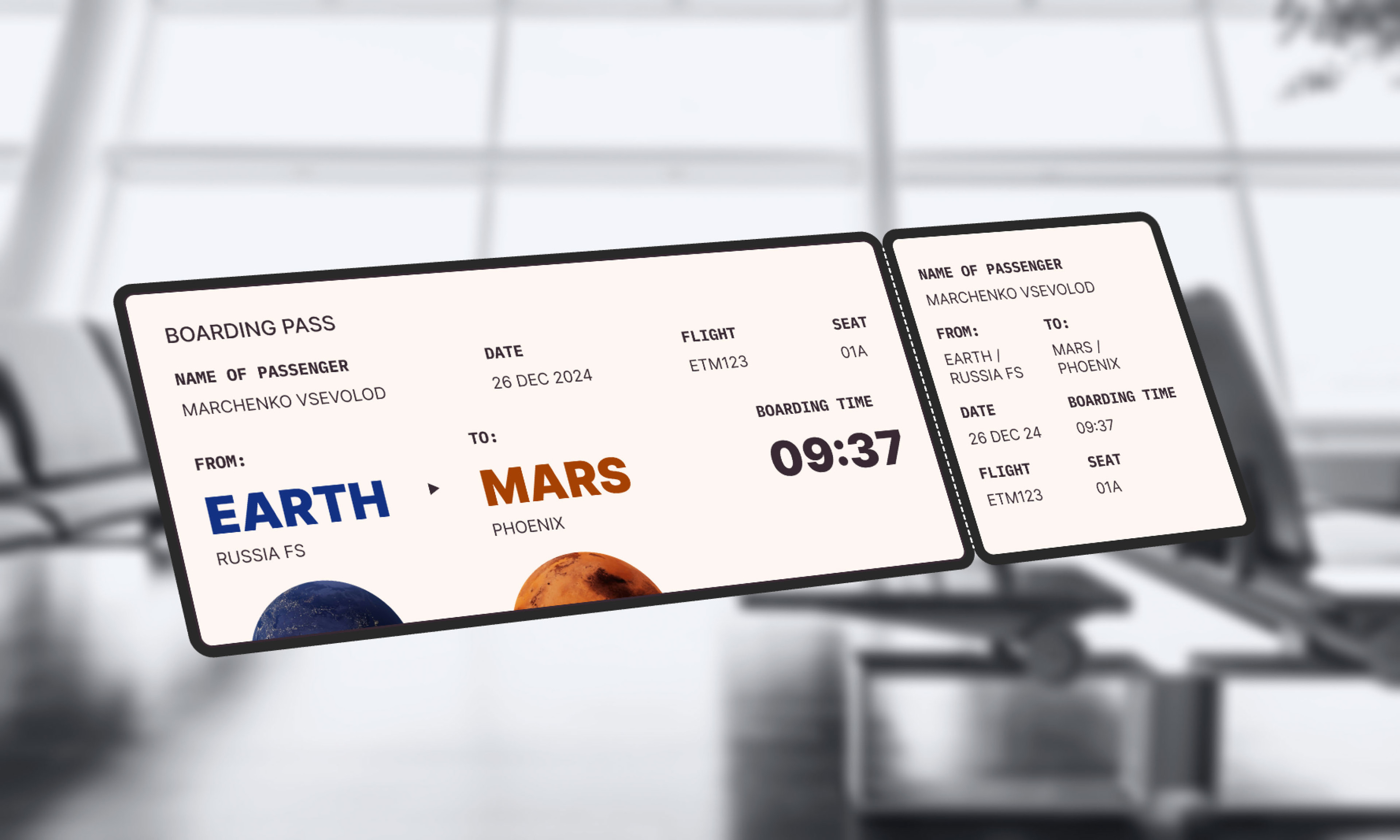 Ticket to Mars — Изображение №1 — Интерфейсы, Графика на Dprofile
