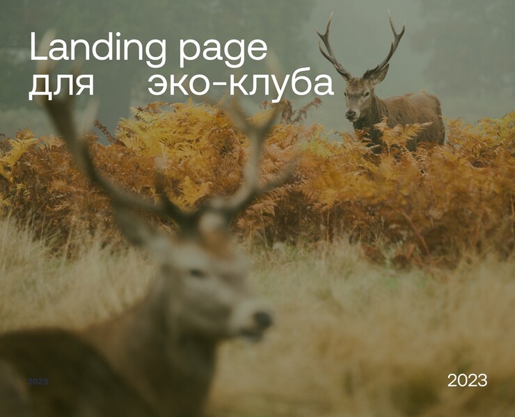 Эко-клуб | Landing Page — Интерфейсы на Dprofile