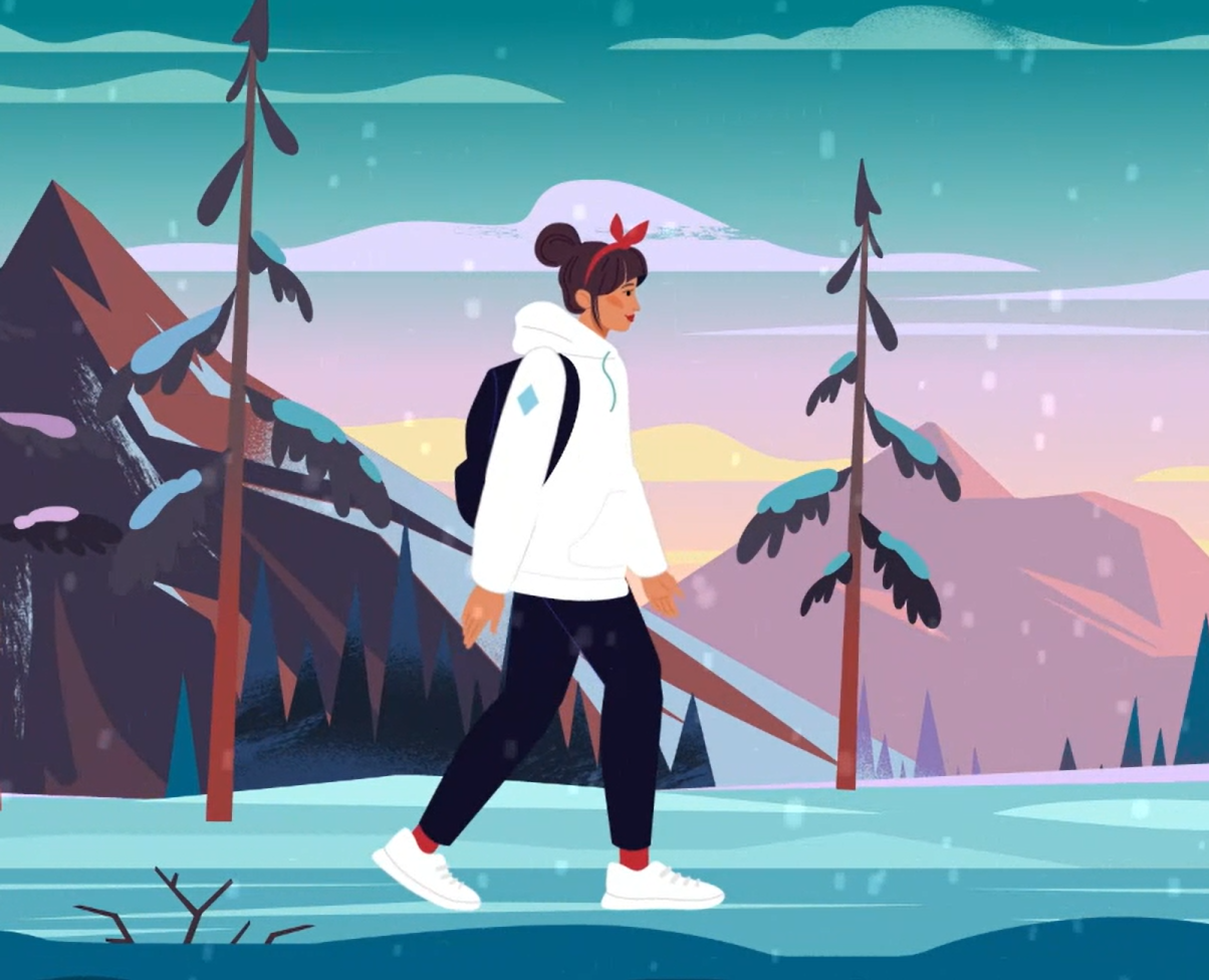 Snow Trip — Анимация на Dprofile
