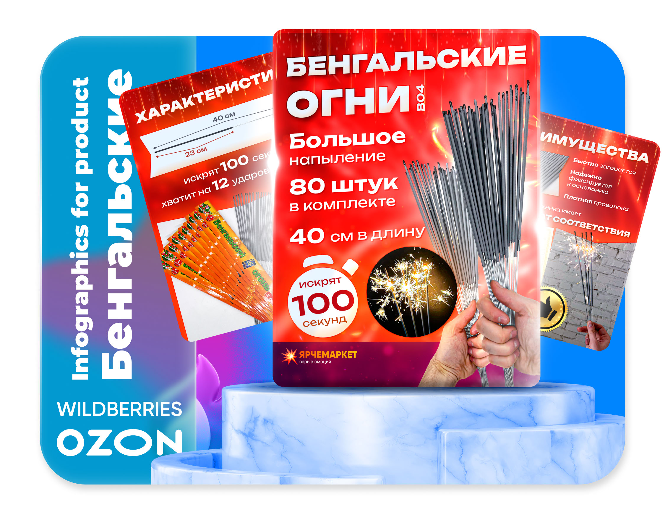 Дизайн упаковок для пиротехники Ярче Маркет — Изображение №2 — Брендинг, Маркетинг на Dprofile