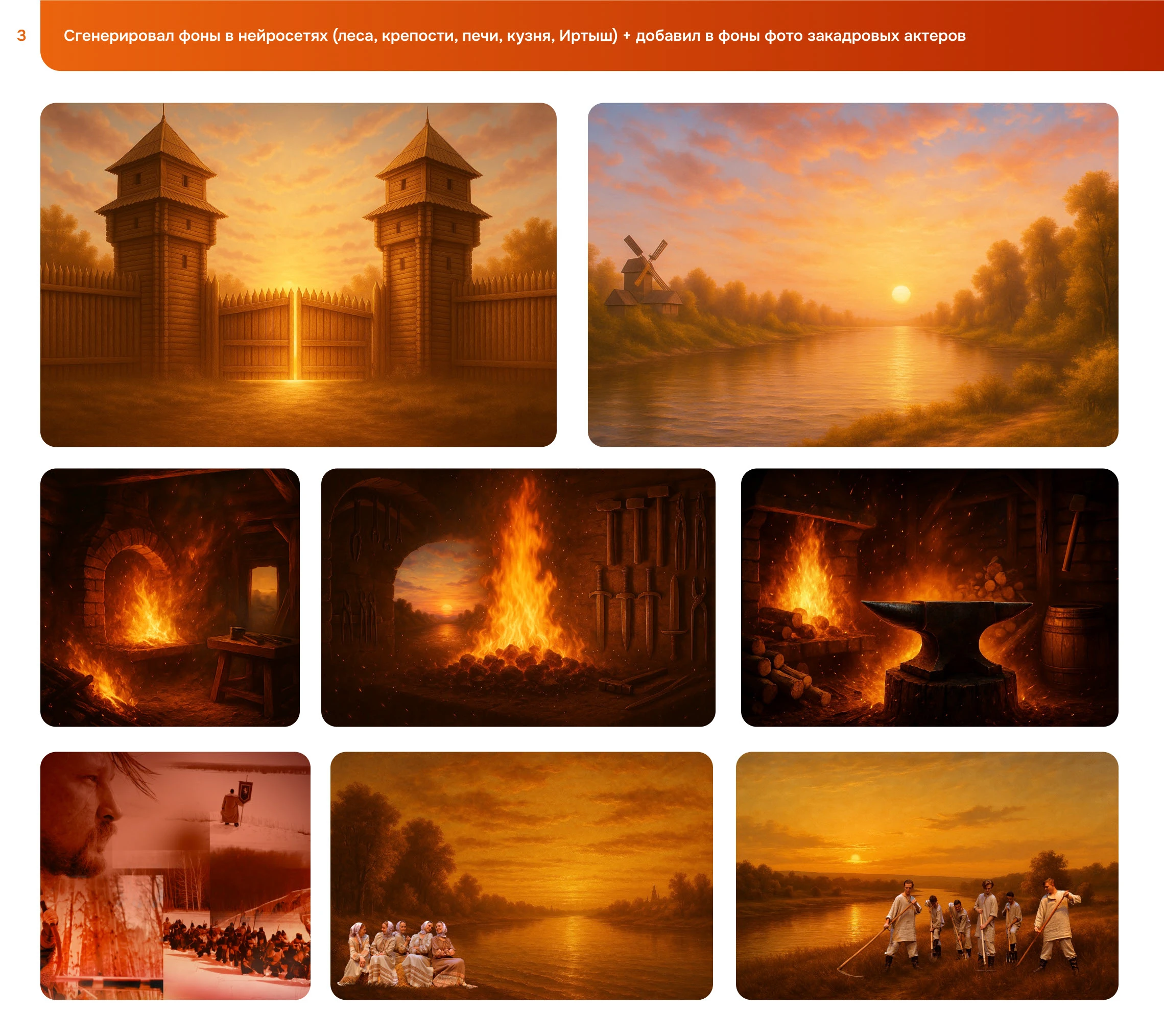 Дизайн афиш «Крепость Сибири» для Омского Народного Хора — Изображение №5 — Иллюстрация, Графика на Dprofile