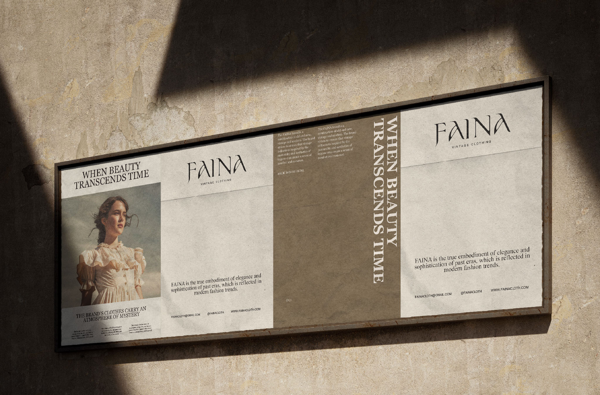 FAINA | VINTAGE CLOTHING | ЛОГОТИП | ФИРМЕННЫЙ СТИЛЬ — Изображение №4 — Брендинг на Dprofile