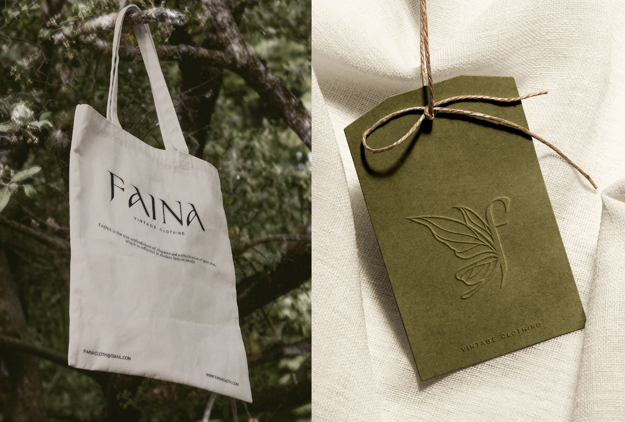 FAINA | VINTAGE CLOTHING | ЛОГОТИП | ФИРМЕННЫЙ СТИЛЬ — Изображение №2 — Брендинг на Dprofile
