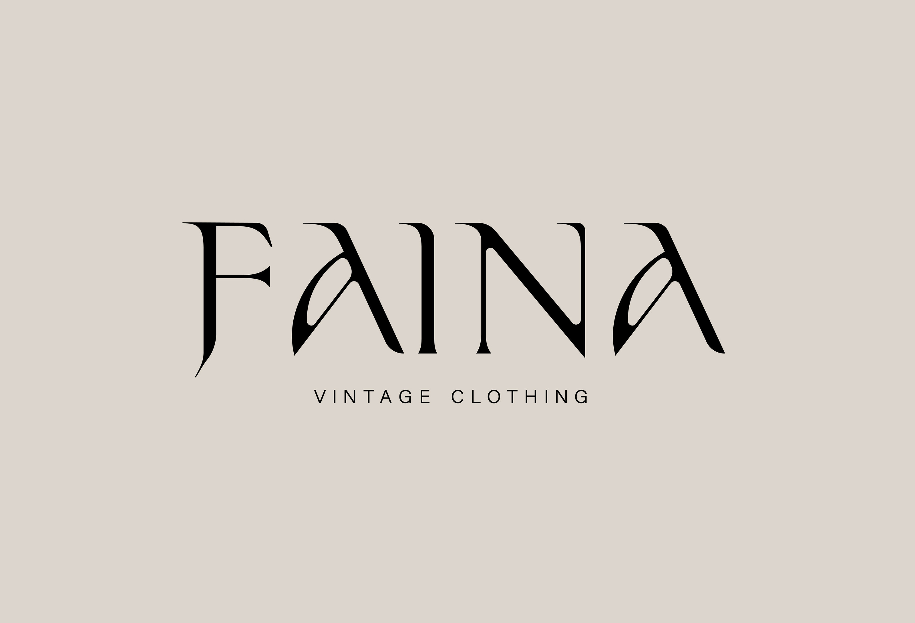 FAINA | VINTAGE CLOTHING | ЛОГОТИП | ФИРМЕННЫЙ СТИЛЬ — Изображение №3 — Брендинг на Dprofile