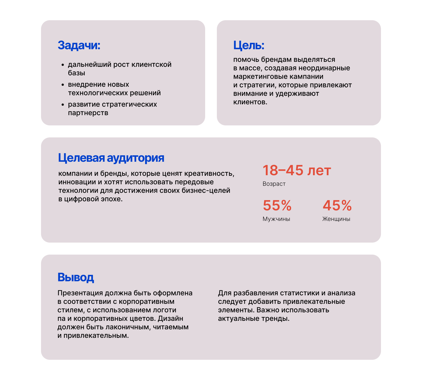 Презентация маркетингового агентства — Изображение №2 — Маркетинг, Интерфейсы на Dprofile