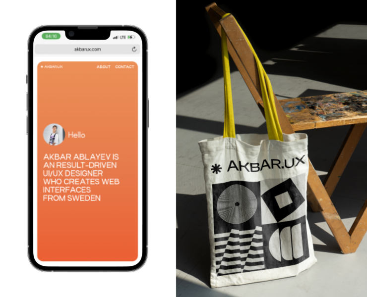 Personal Portfolio Design UI/UX на Dprofile