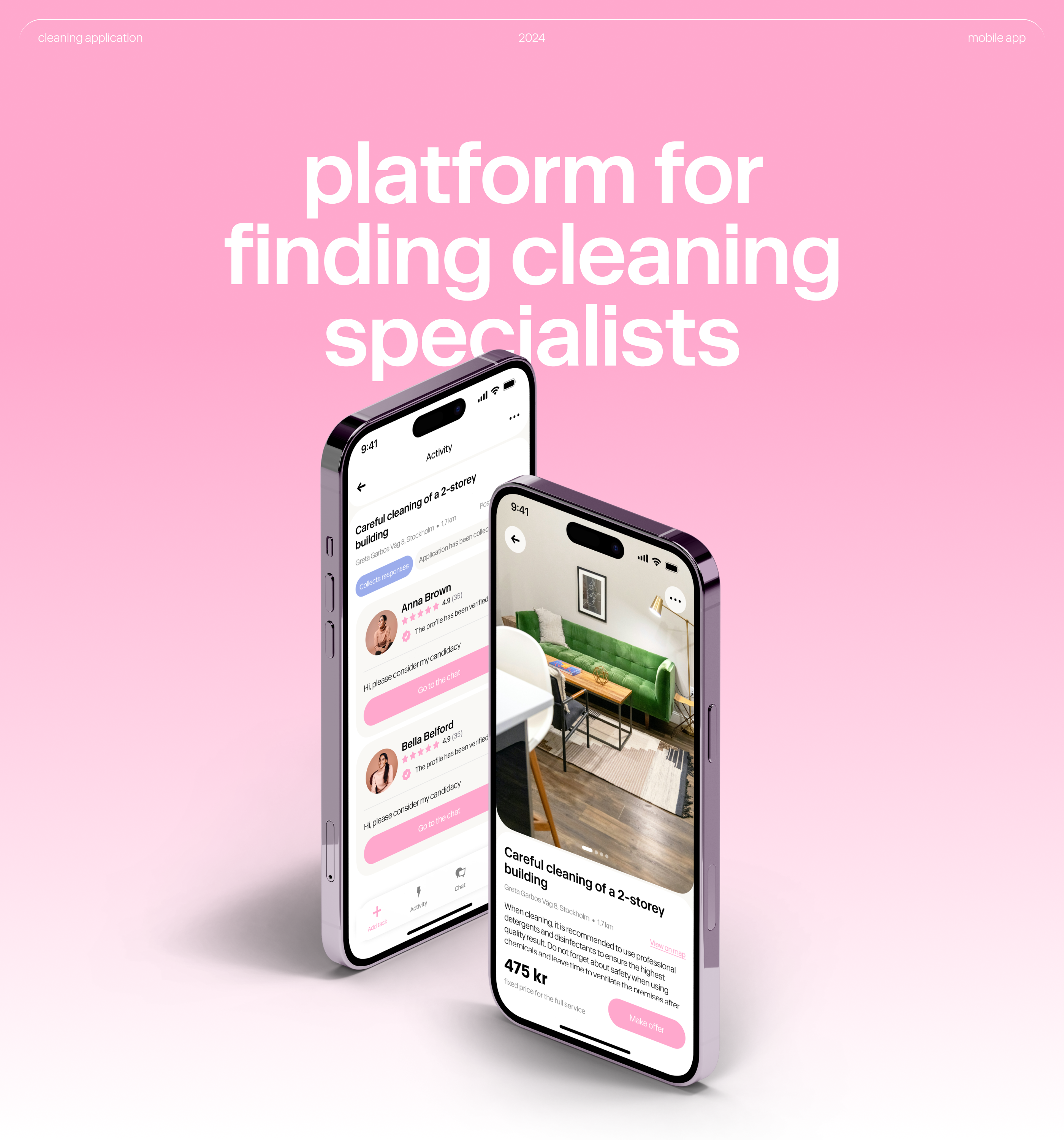 Сleaning mobile app — Изображение №1 — Интерфейсы на Dprofile