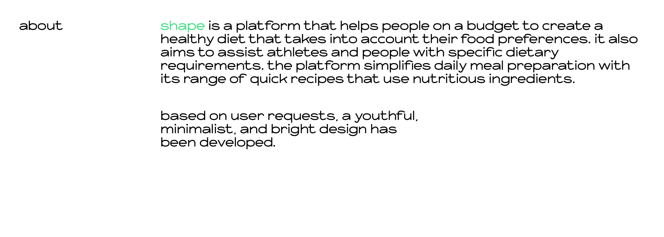 SHAPE - app for healthy diet — Изображение №2 — Интерфейсы, Брендинг на Dprofile