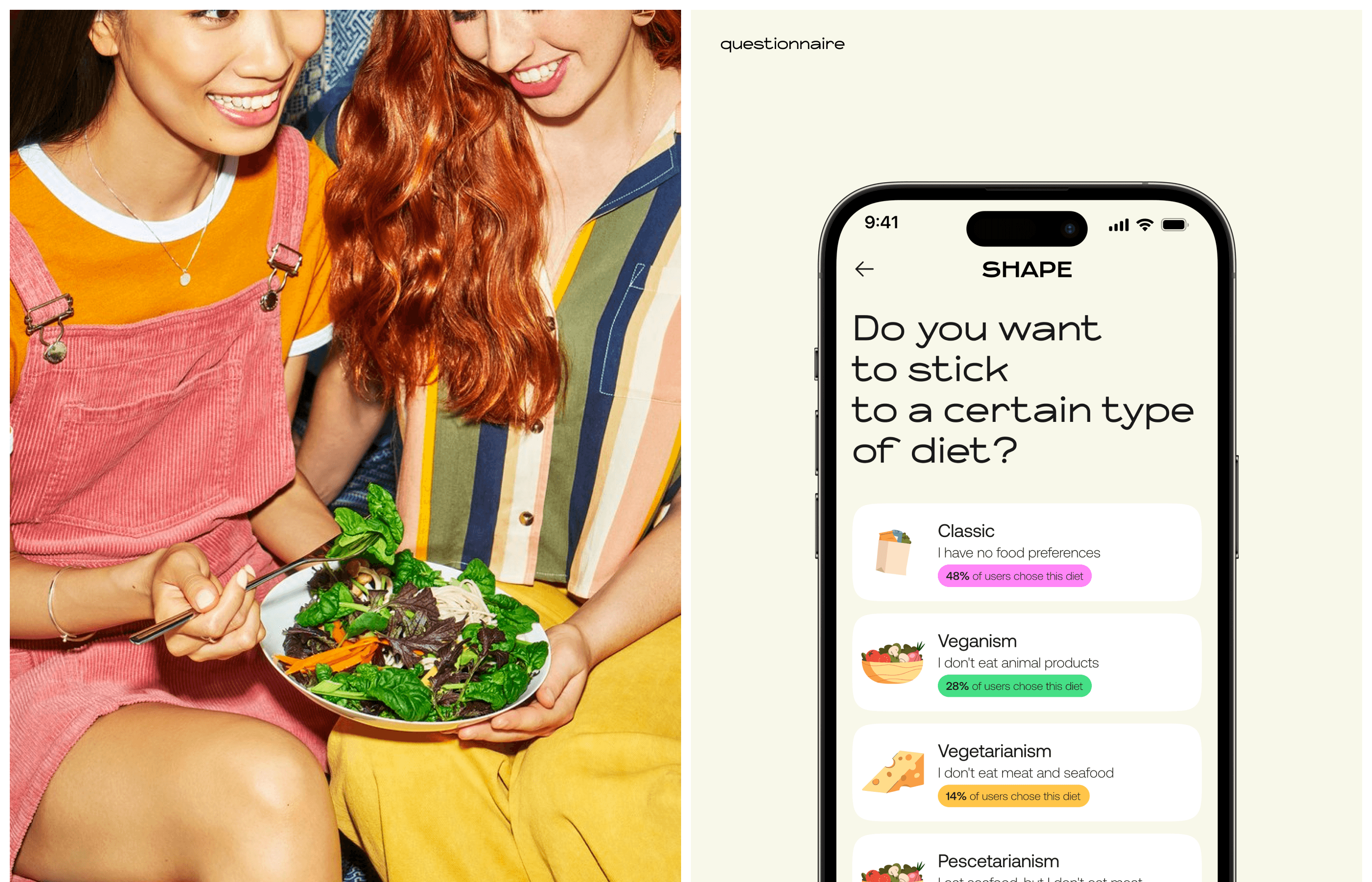 SHAPE - app for healthy diet — Изображение №10 — Интерфейсы, Брендинг на Dprofile