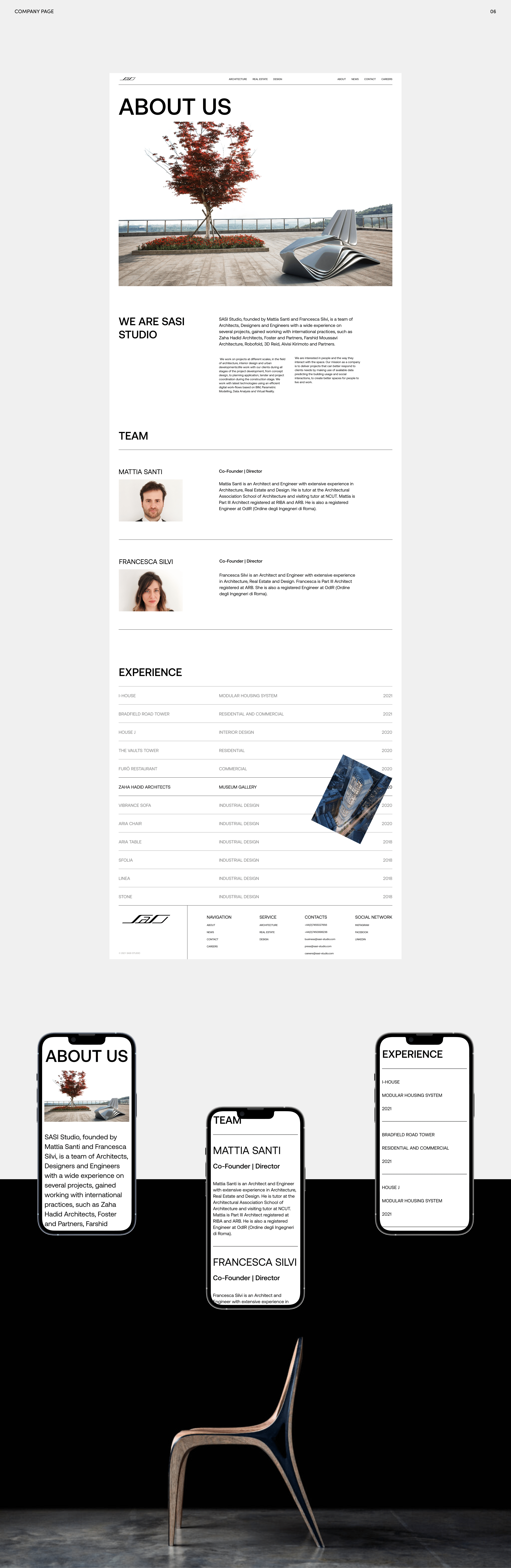 SASI Studio - redesign corporate website — Изображение №6 — Интерфейсы на Dprofile