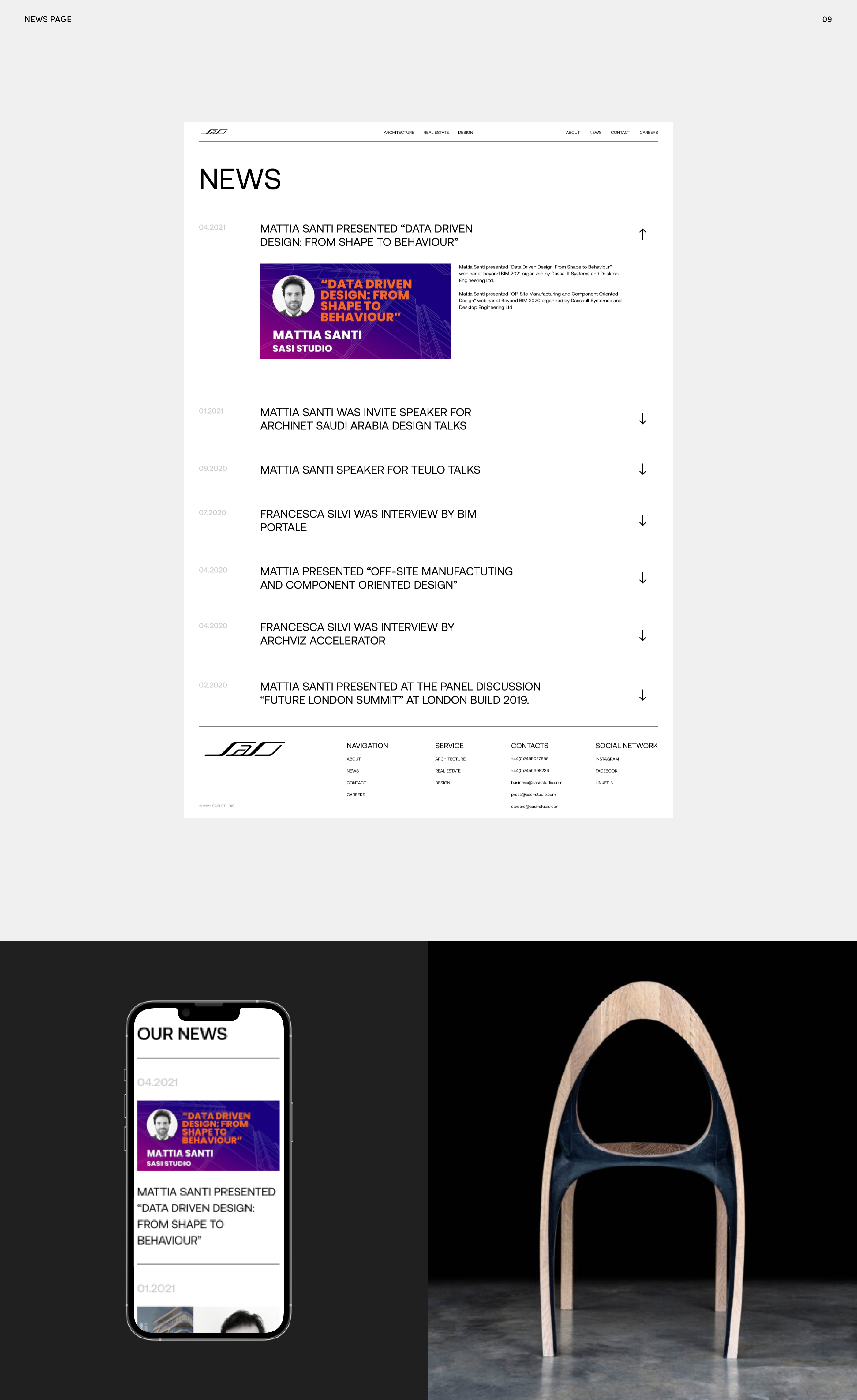 SASI Studio - redesign corporate website — Изображение №9 — Интерфейсы на Dprofile