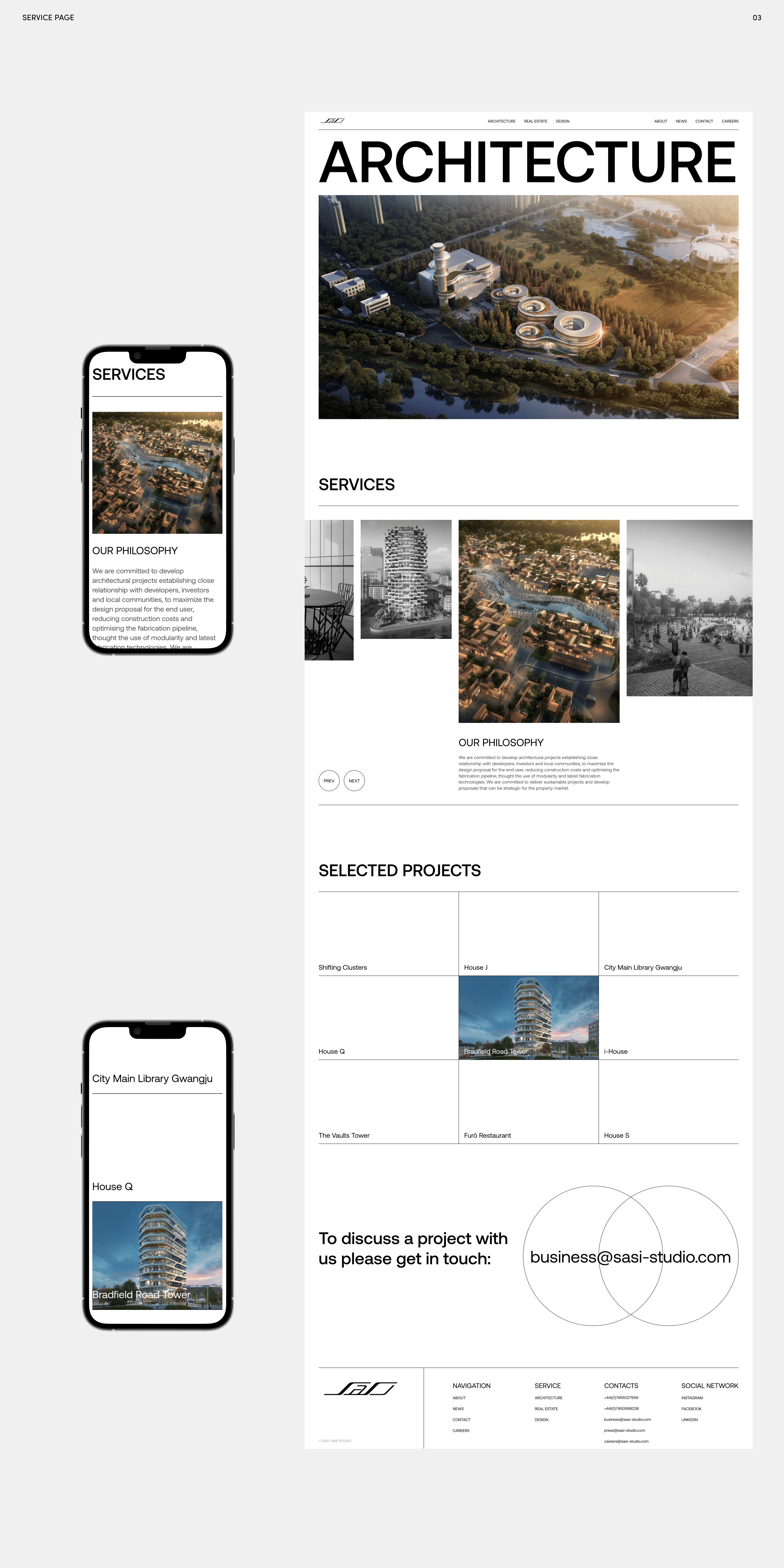 SASI Studio - redesign corporate website — Изображение №4 — Интерфейсы на Dprofile
