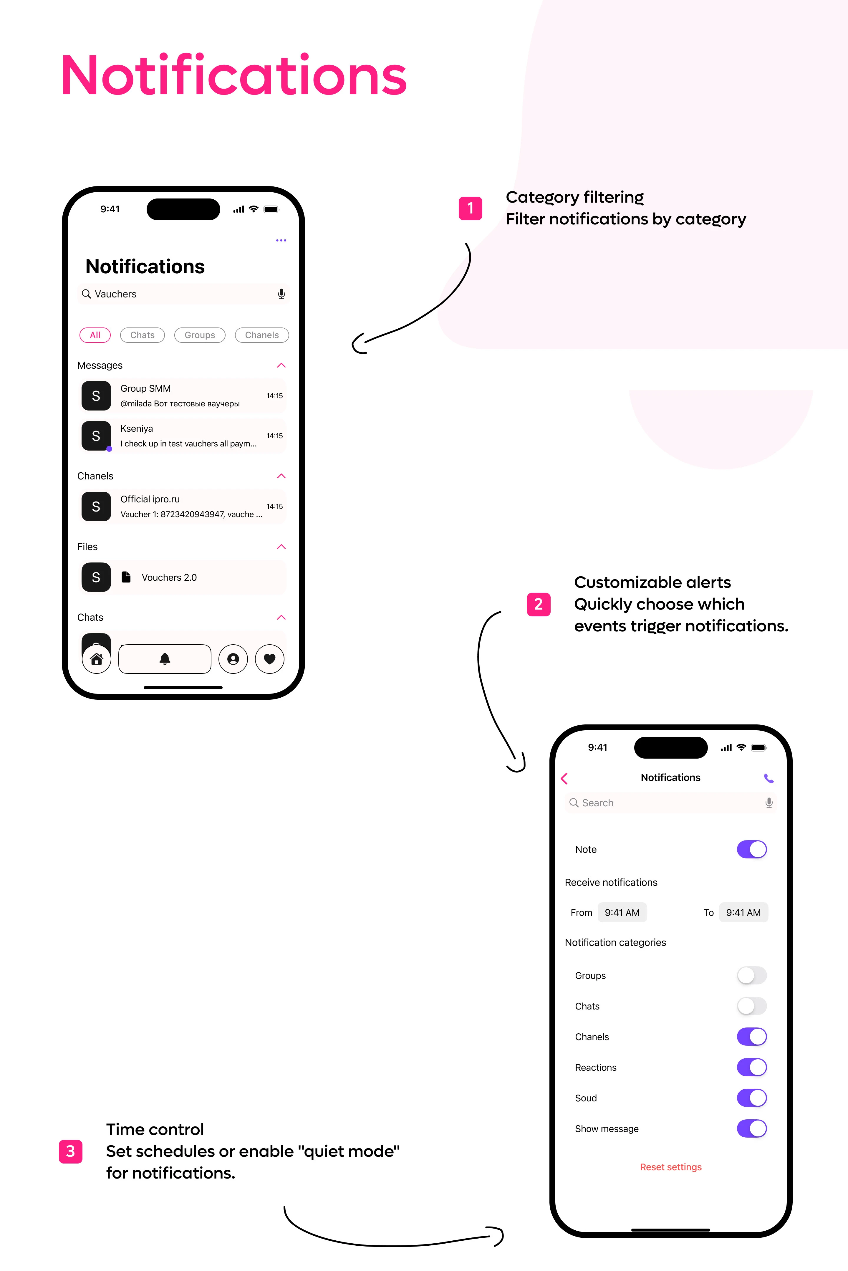 Sink - Корпоративный чат - Mobile - UI/UX Design — Изображение №10 — Интерфейсы на Dprofile