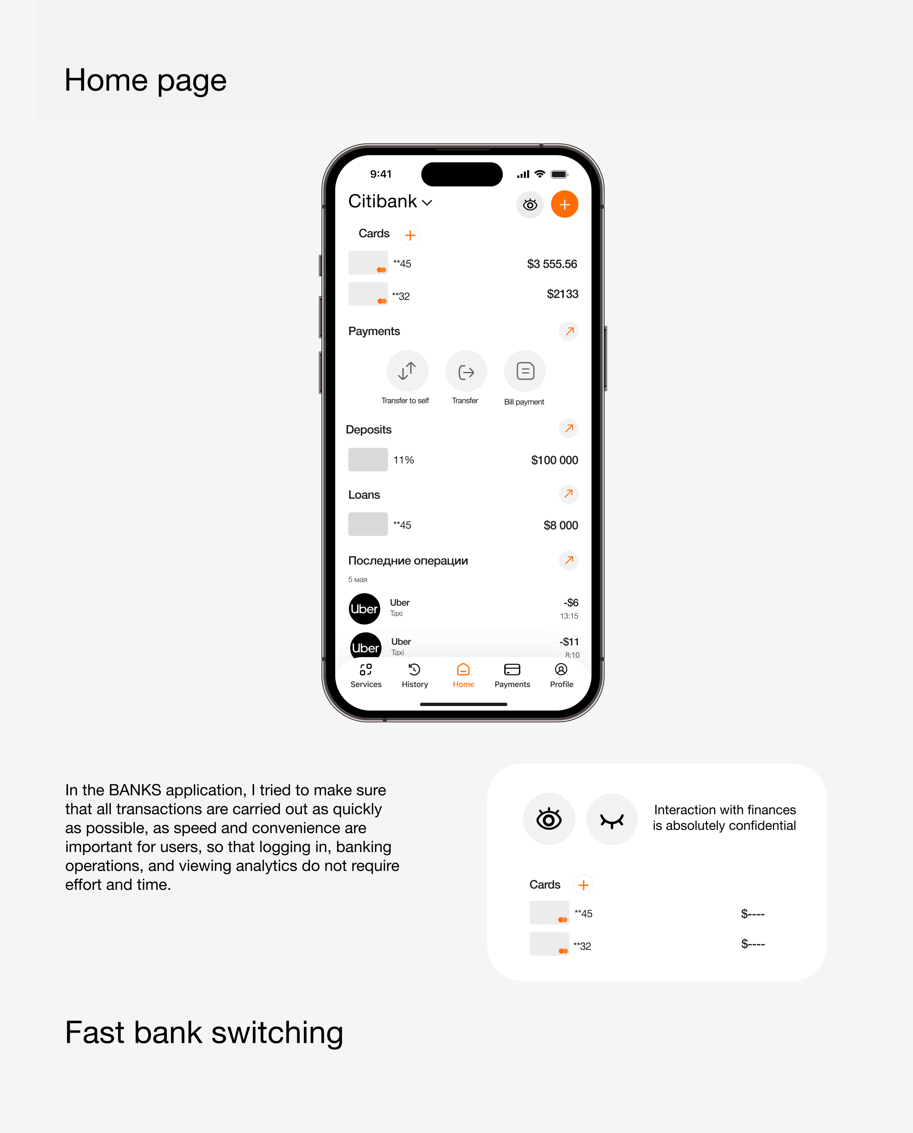 Bank Mobile App - BANKS & UI UX — Изображение №2 — Интерфейсы на Dprofile