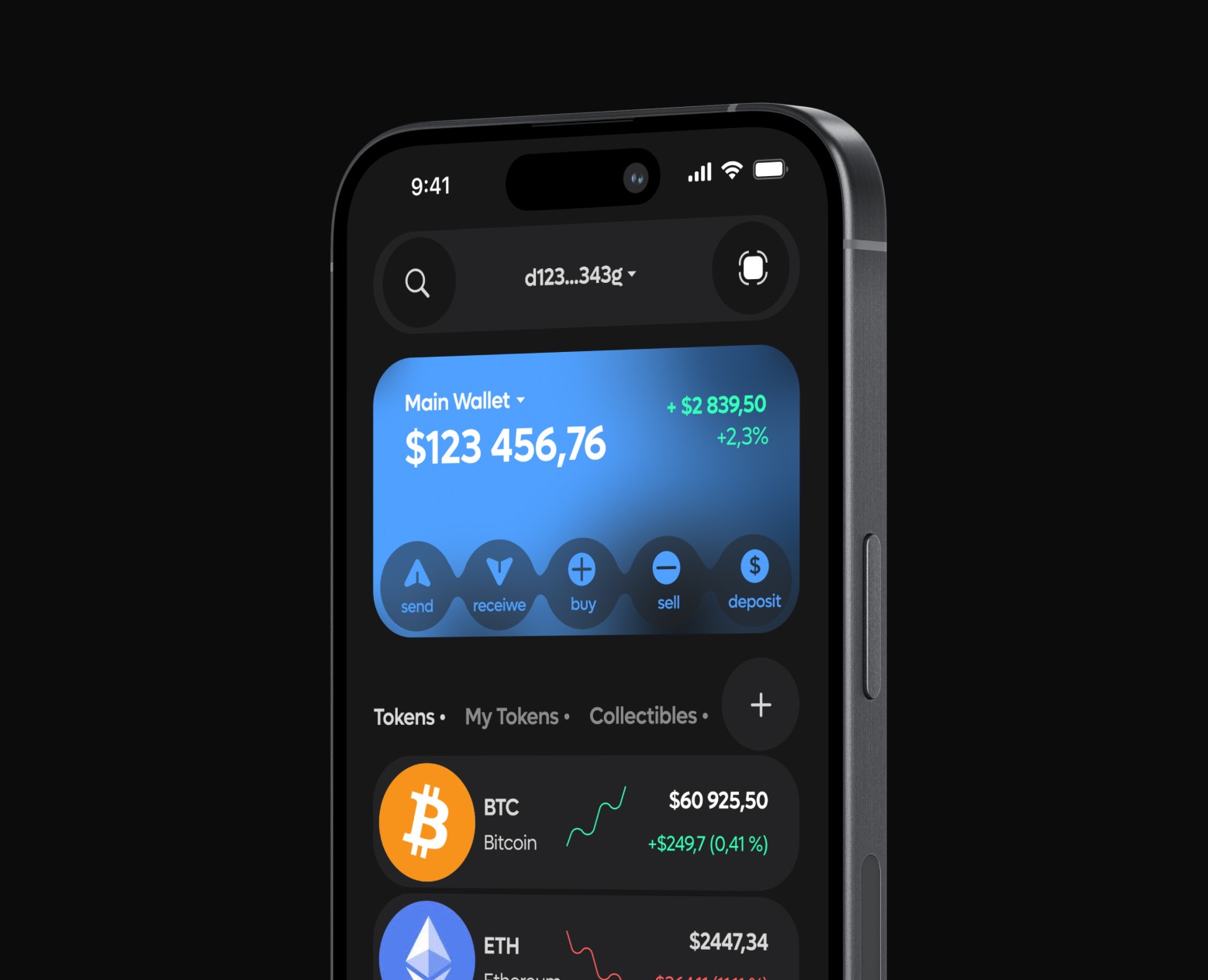 CryptiX - Crypto Wallet Mobile app UI UX design — Интерфейсы на Dprofile
