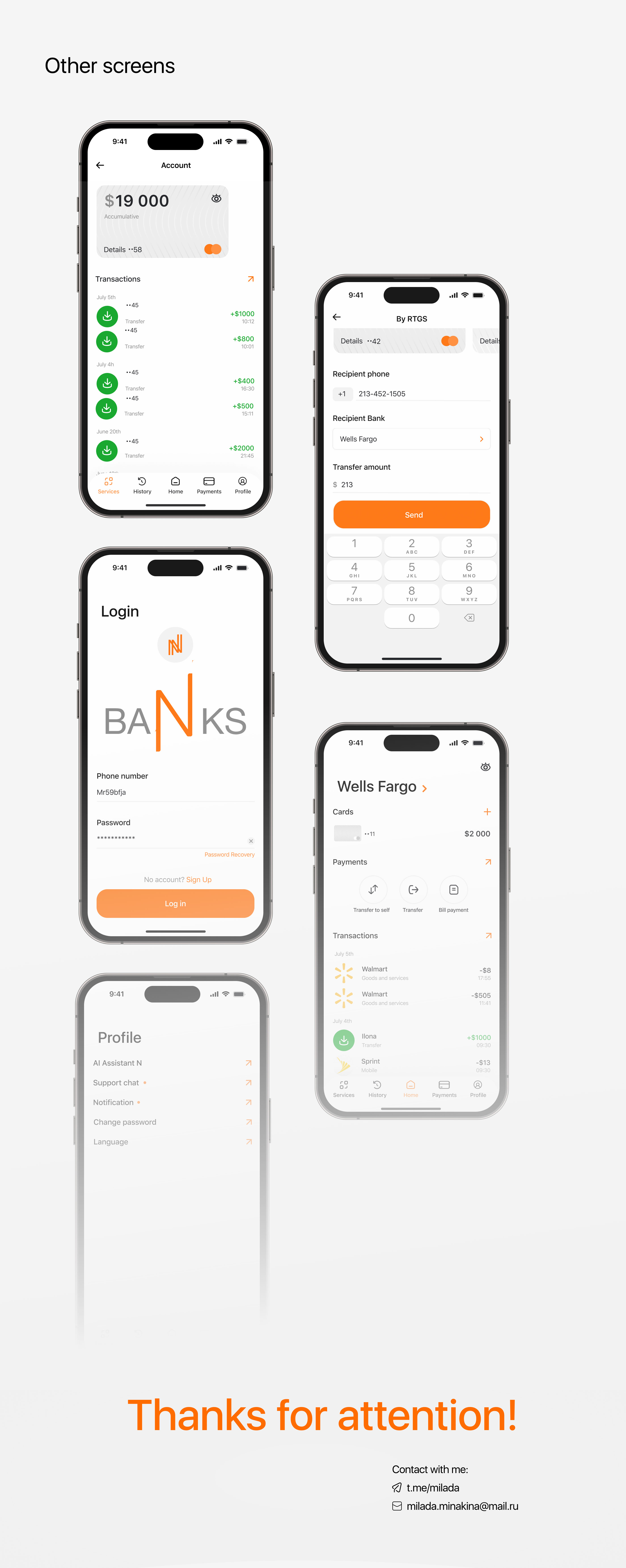 Банковское мобильное приложение - BANKS & UI UX — Изображение №9 — Интерфейсы на Dprofile