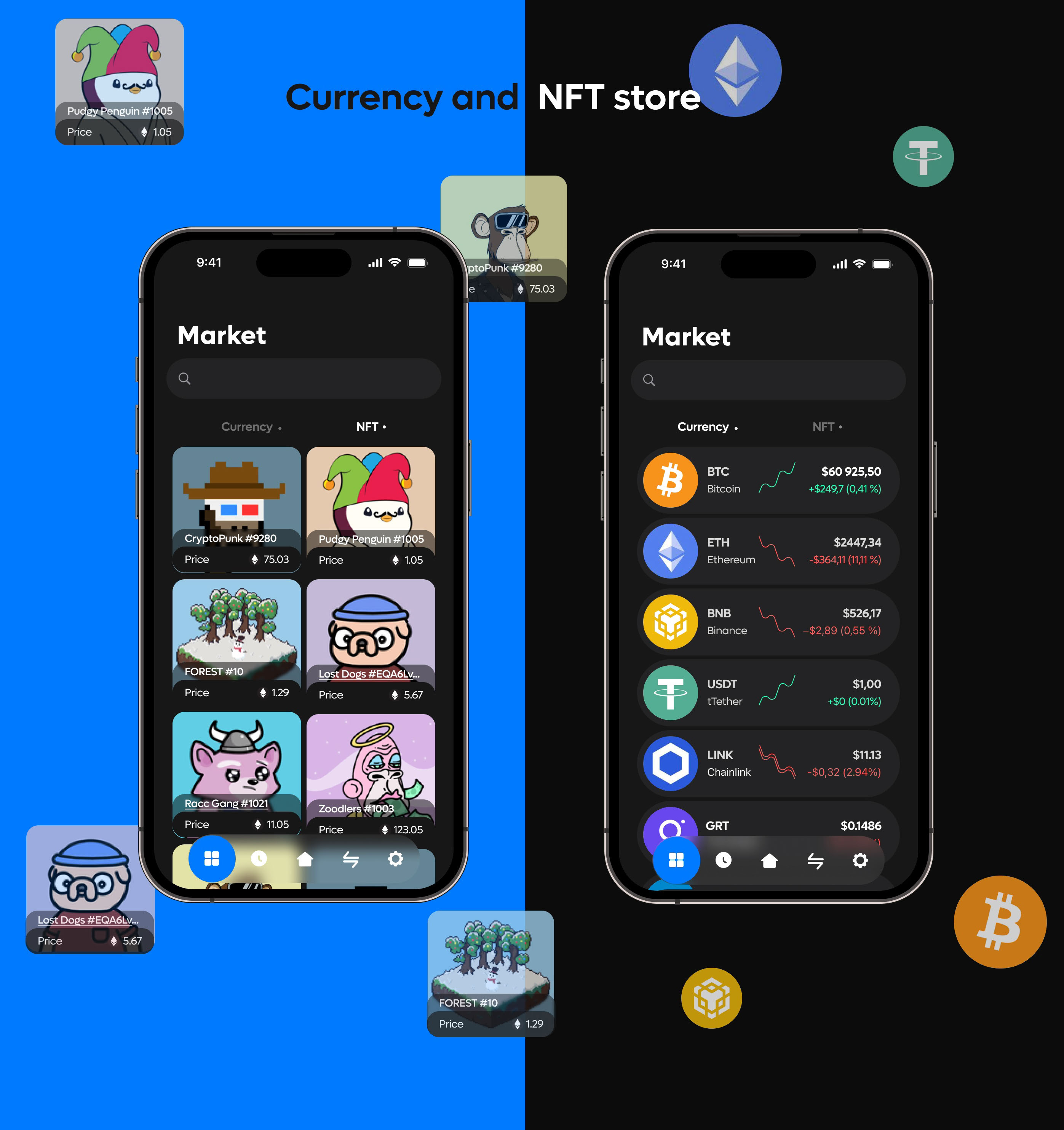 CryptiX - Крипто кошелек Mobile app UI UX design — Изображение №3 — Интерфейсы на Dprofile