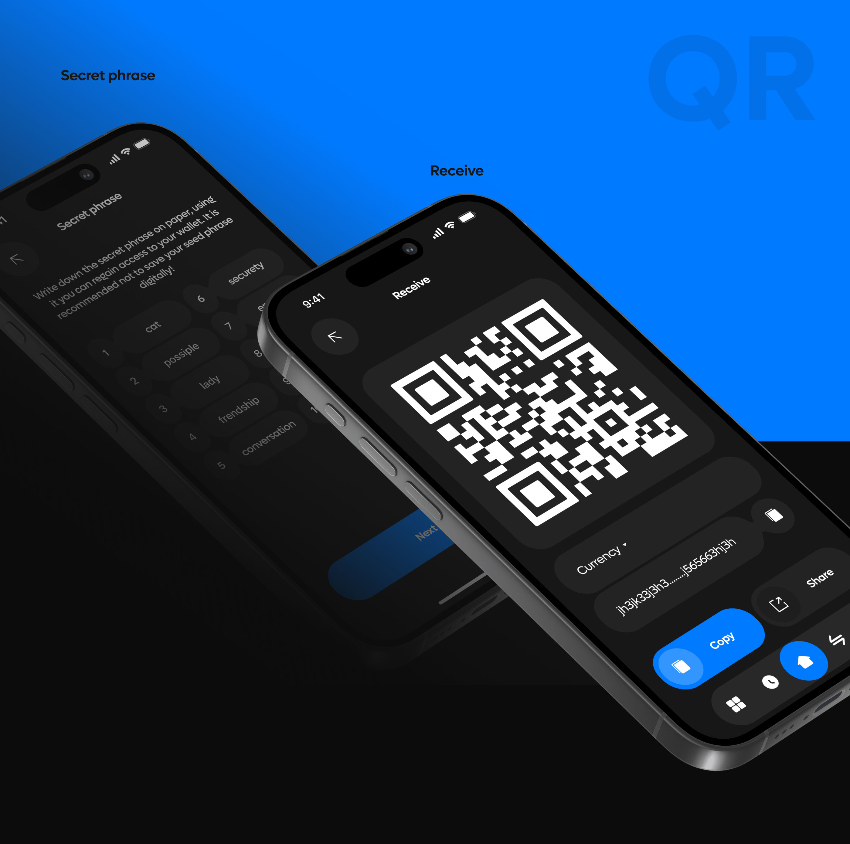 CryptiX - Крипто кошелек Mobile app UI UX design — Изображение №5 — Интерфейсы на Dprofile