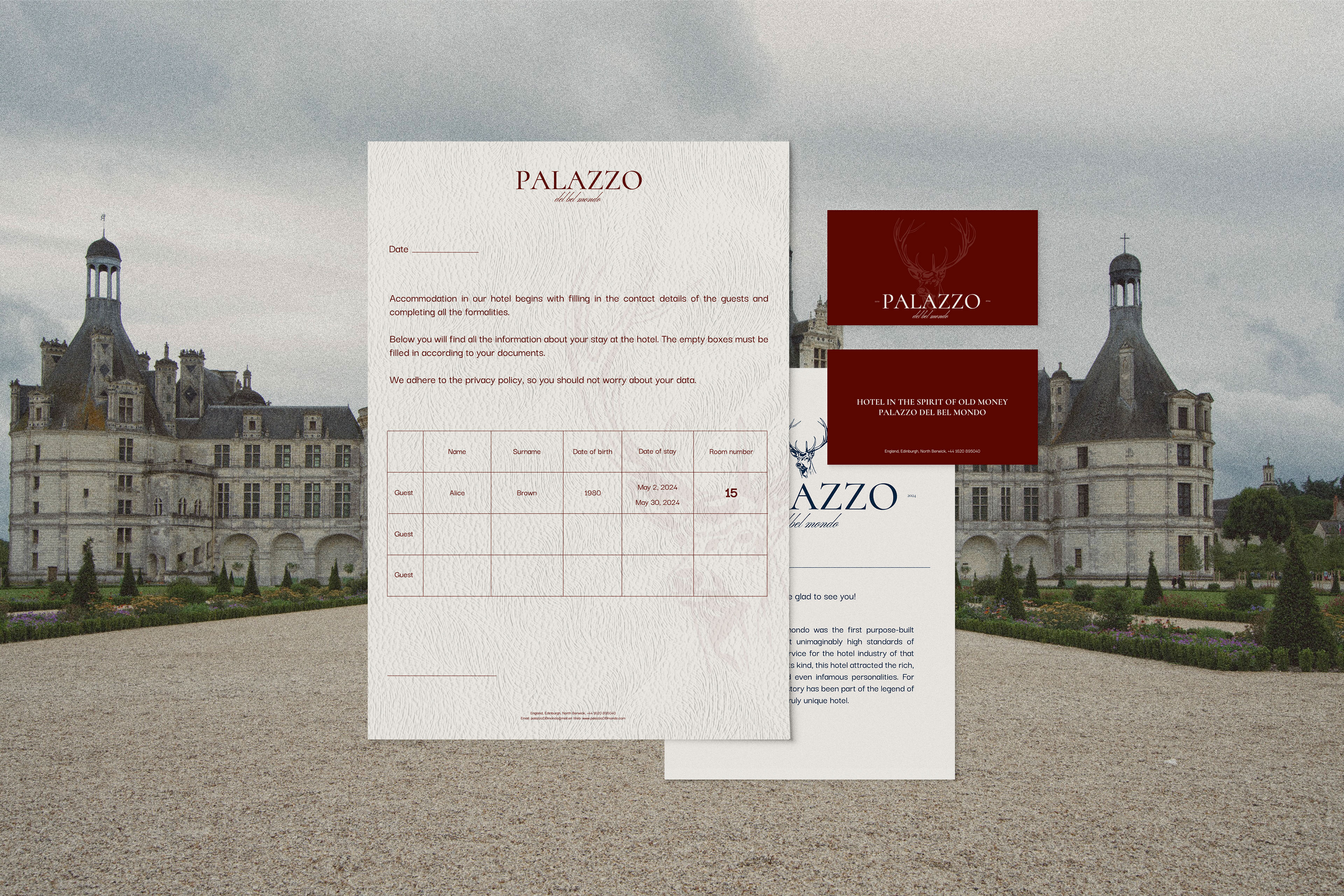 Palazzo del bel mondo/Фирменный стиль/Visual identity — Изображение №8 — Брендинг на Dprofile