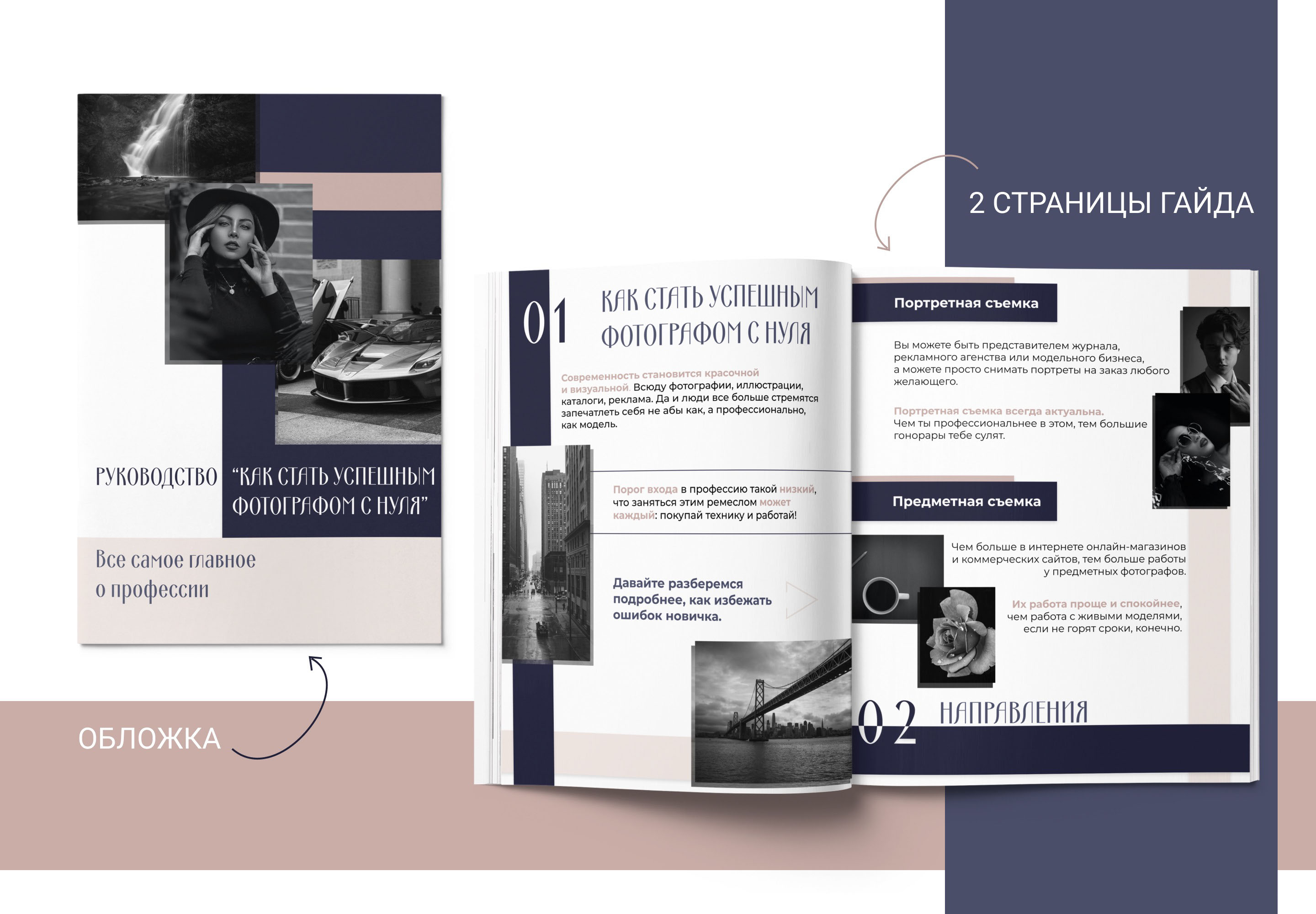 Дизайн гайда "Как стать фотографом с нуля" — Изображение №2 — Брендинг, Маркетинг на Dprofile