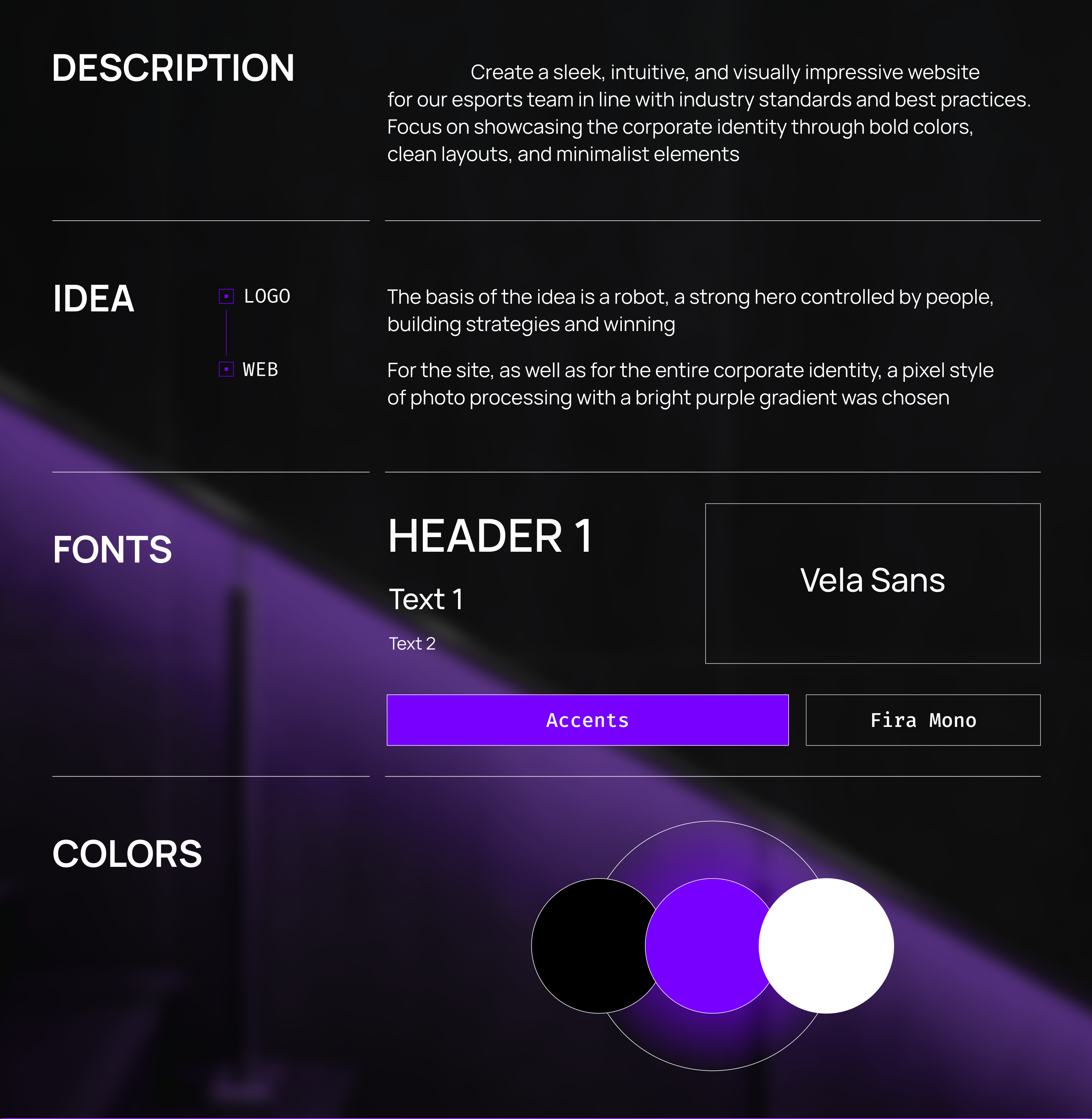 Айдентика для киберспортивной команды | web | ui/ux — Изображение №2 — Интерфейсы, Брендинг на Dprofile