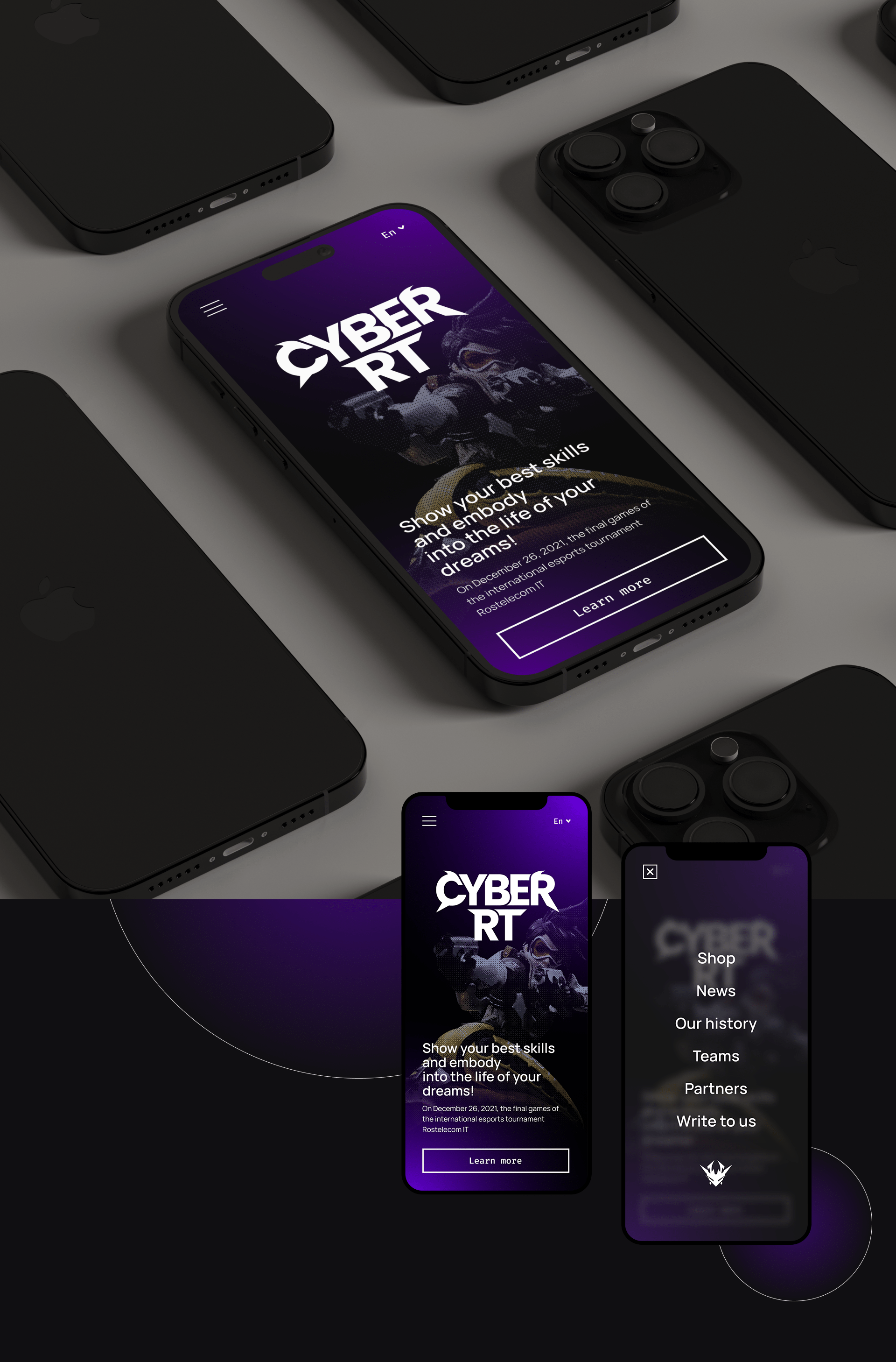 Айдентика для киберспортивной команды | web | ui/ux — Изображение №3 — Интерфейсы, Брендинг на Dprofile