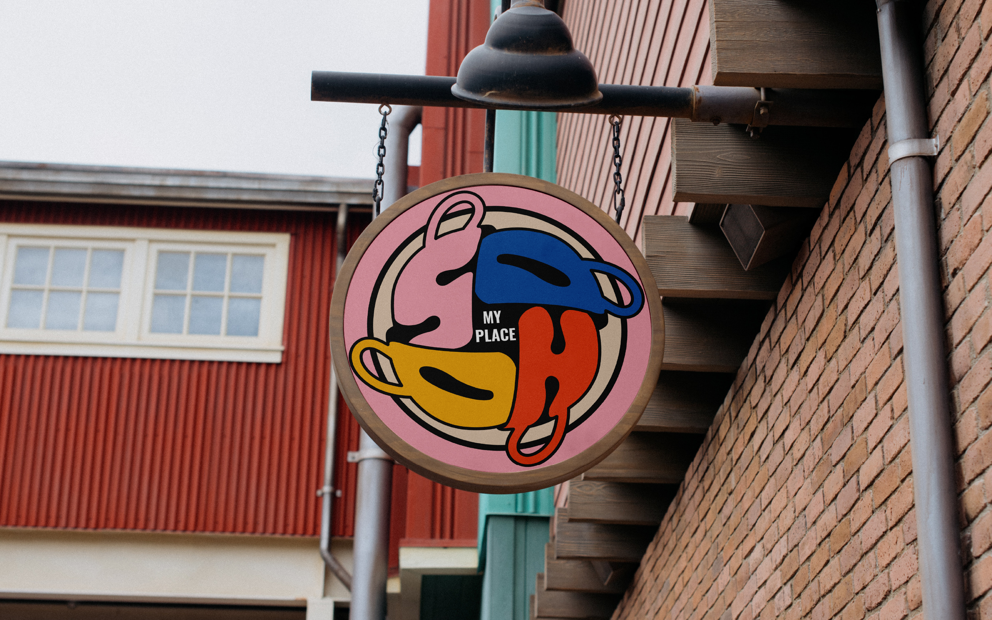 Айдентика для кафе My Place Soho — Изображение №1 — Брендинг на Dprofile