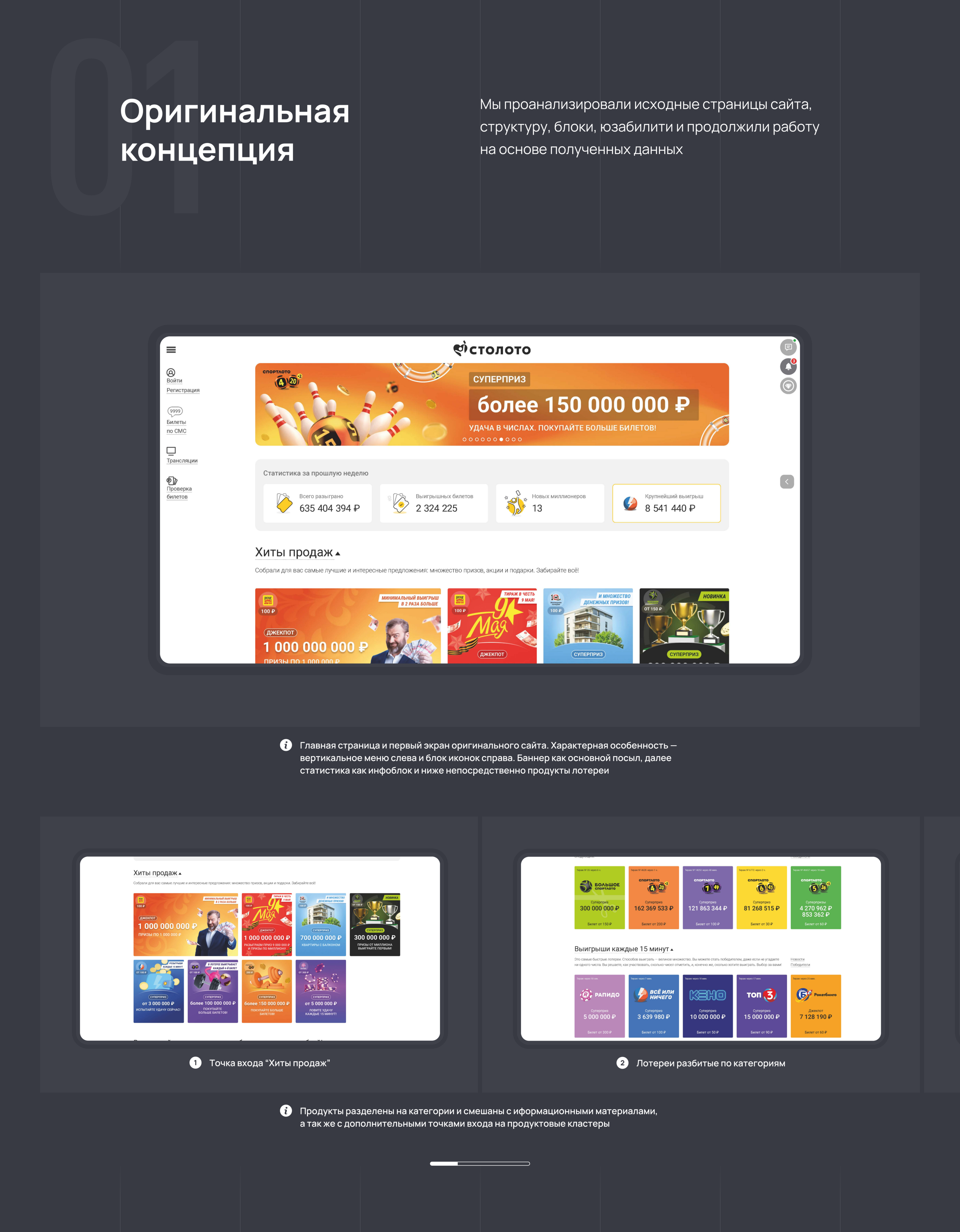 Stoloto | Design concept | Website — Изображение №2 — Интерфейсы на Dprofile