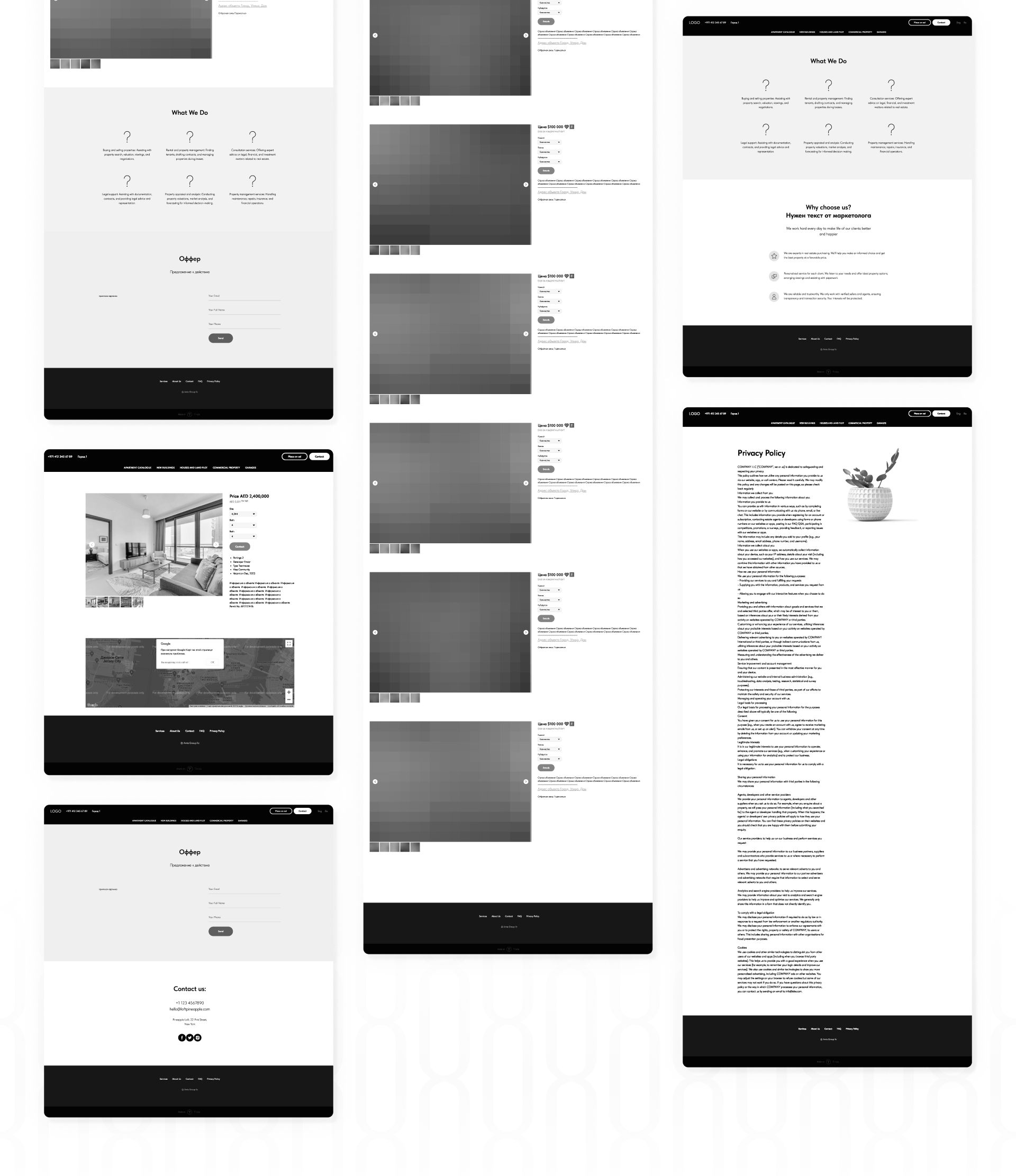 UrbanVista | Real estate | Website — Изображение №5 — Интерфейсы, Брендинг на Dprofile