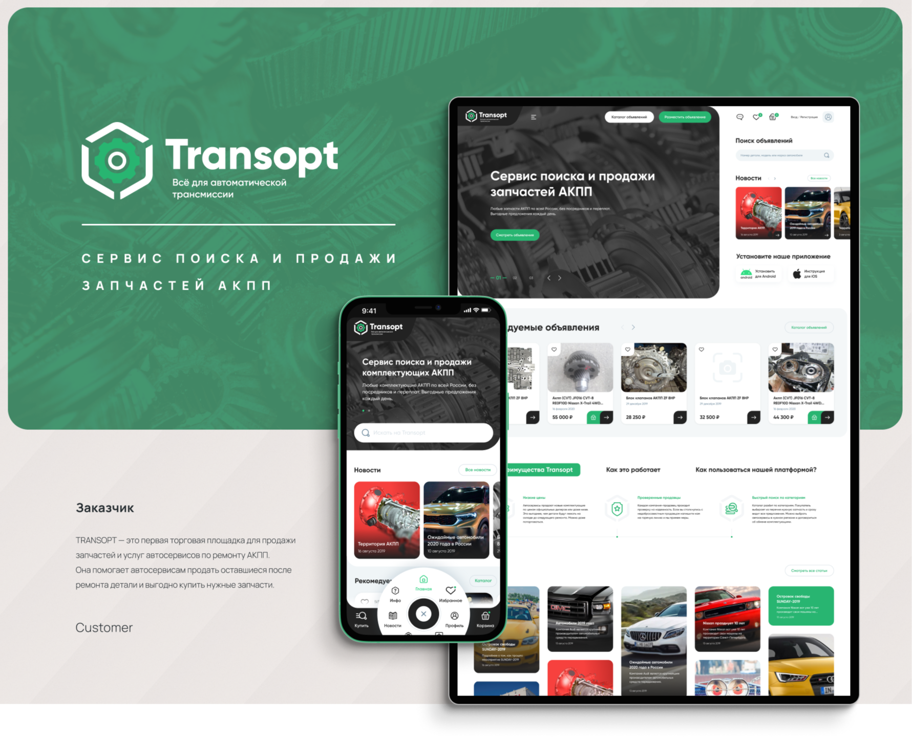 Transopt | Sale of spare parts | Bulletin board — Интерфейсы на Dprofile