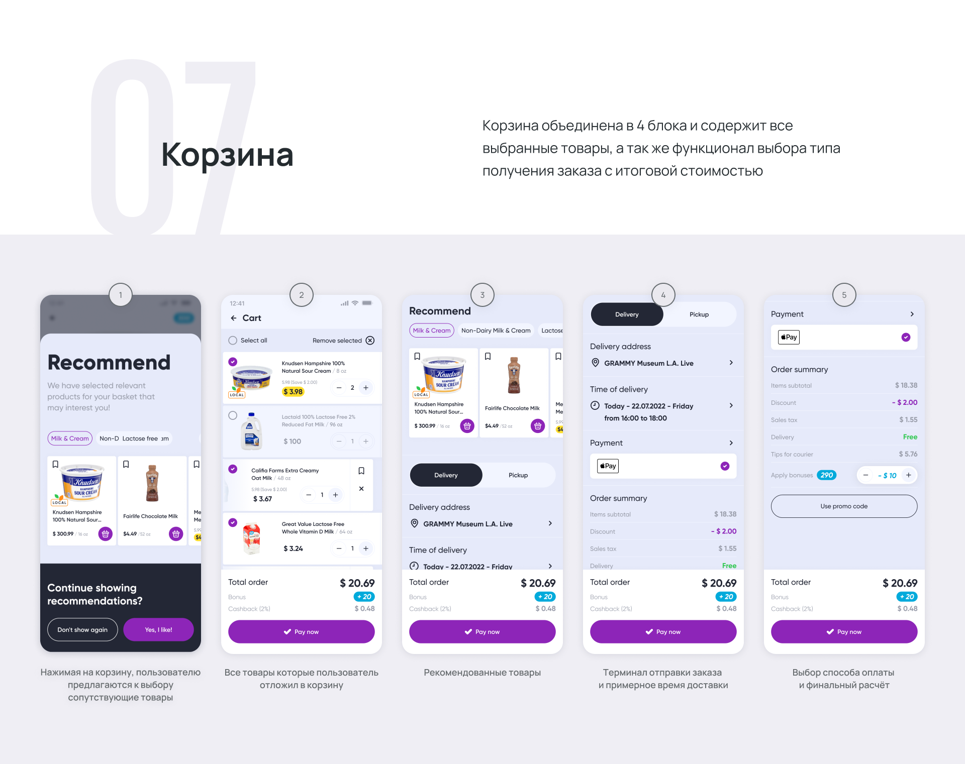Dropping Buy | Food store — Изображение №10 — Интерфейсы на Dprofile