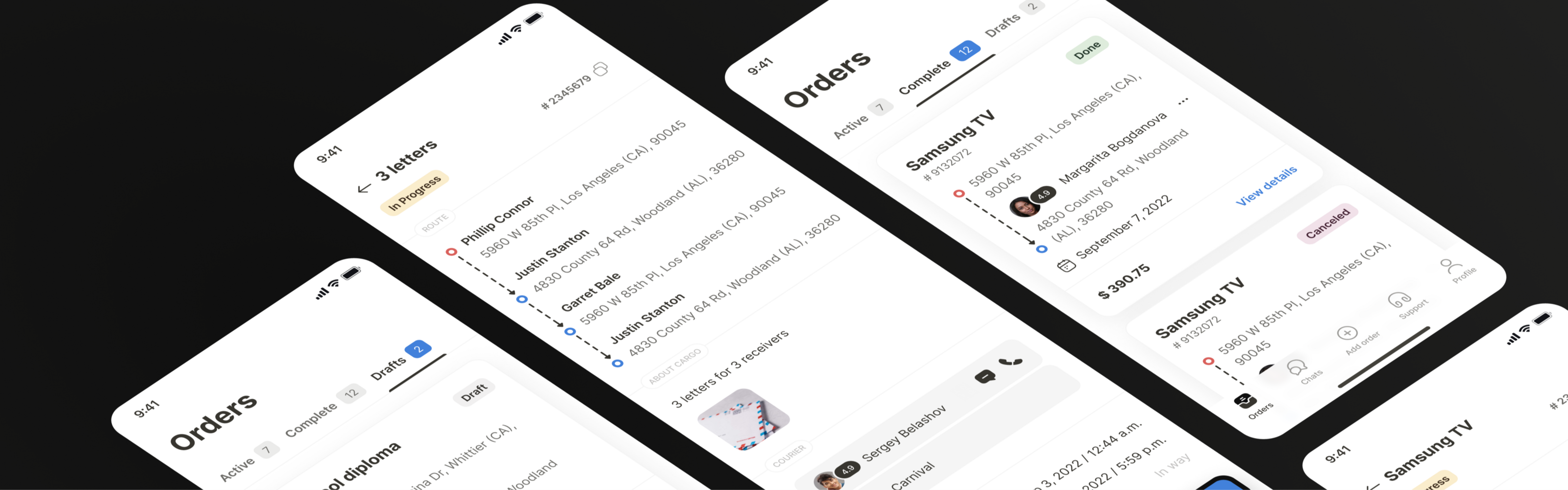 QWQER | Mobile apps for couriers and senders — Изображение №10 — Интерфейсы на Dprofile