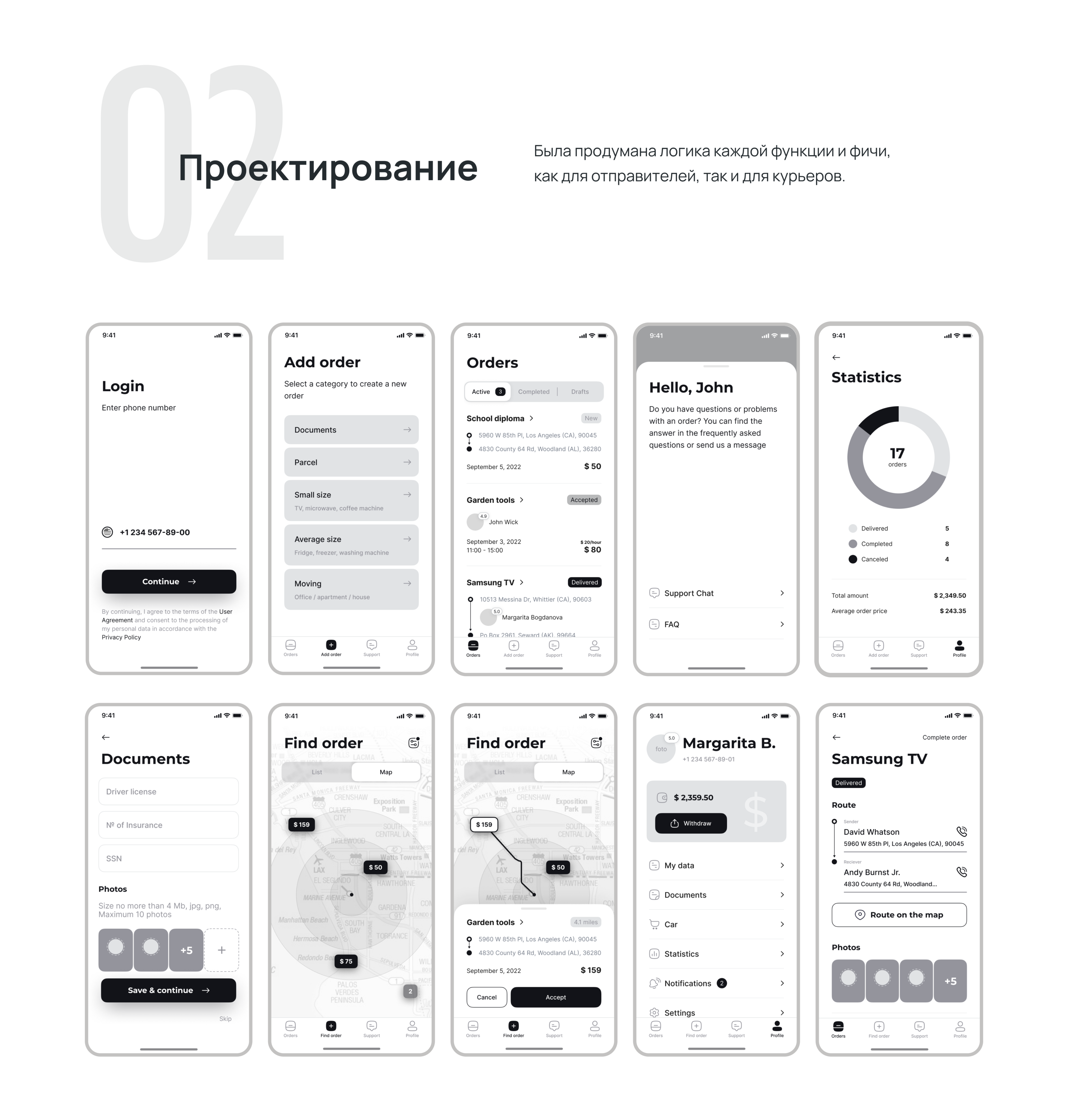 QWQER | Mobile apps for couriers and senders — Изображение №5 — Интерфейсы на Dprofile