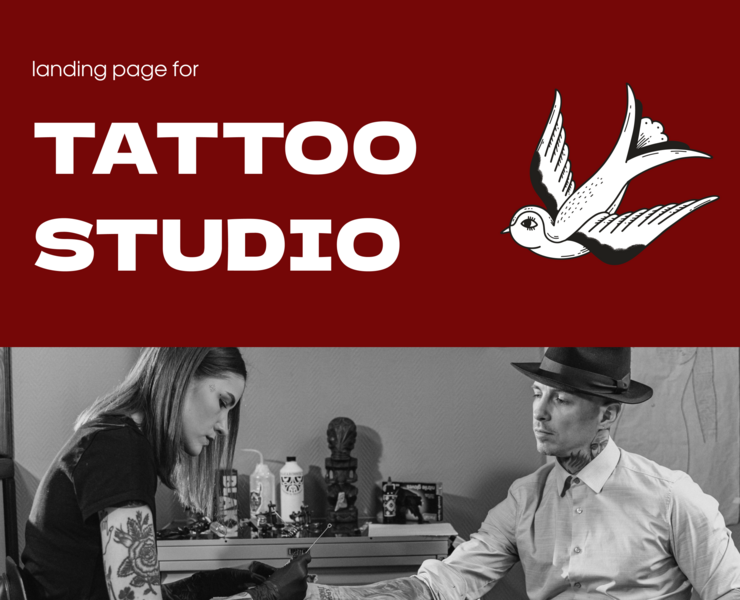 Landing page for tattoo studio на Dprofile