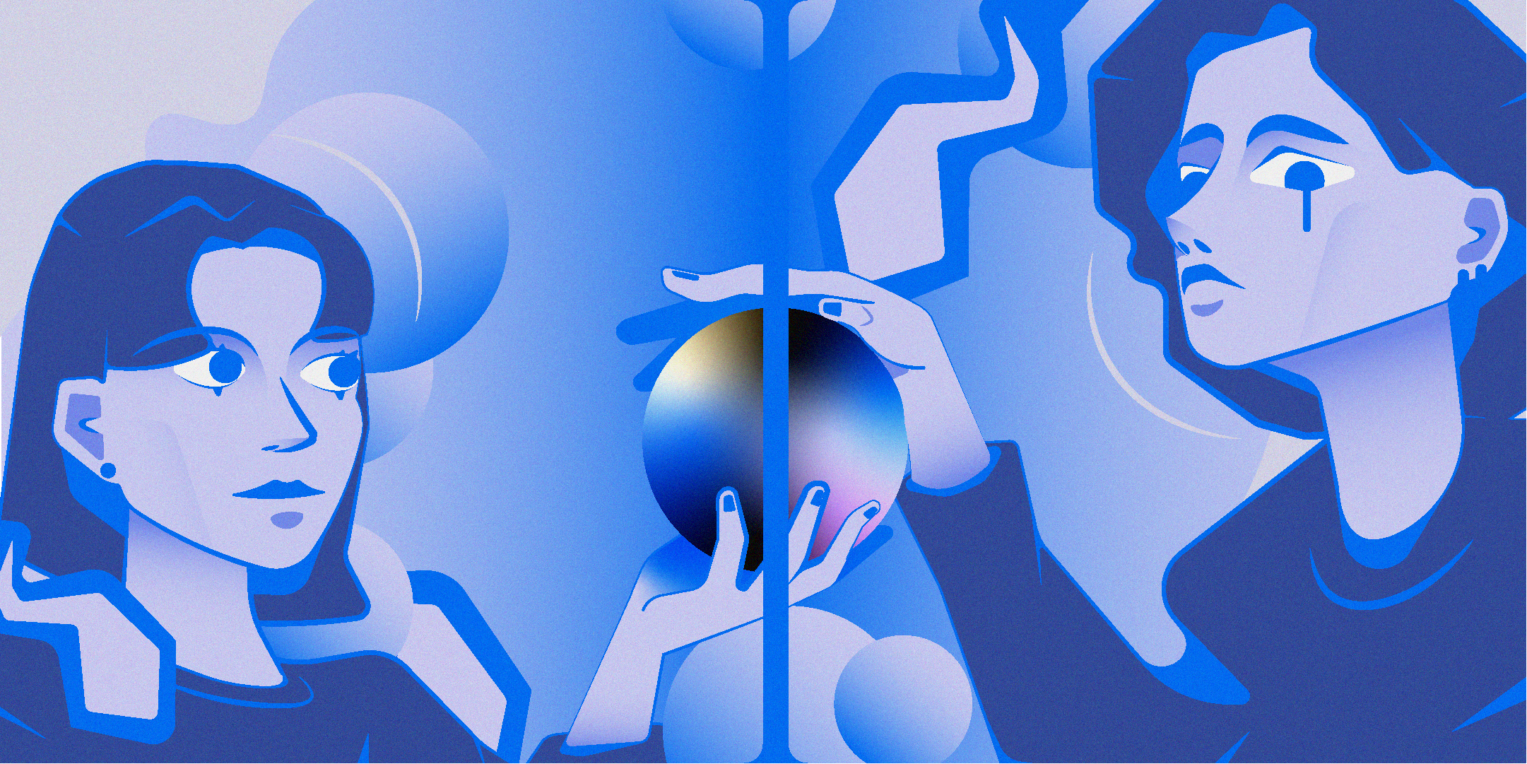 BWB - BlueWhiteBlack — Изображение №2 — Иллюстрация на Dprofile