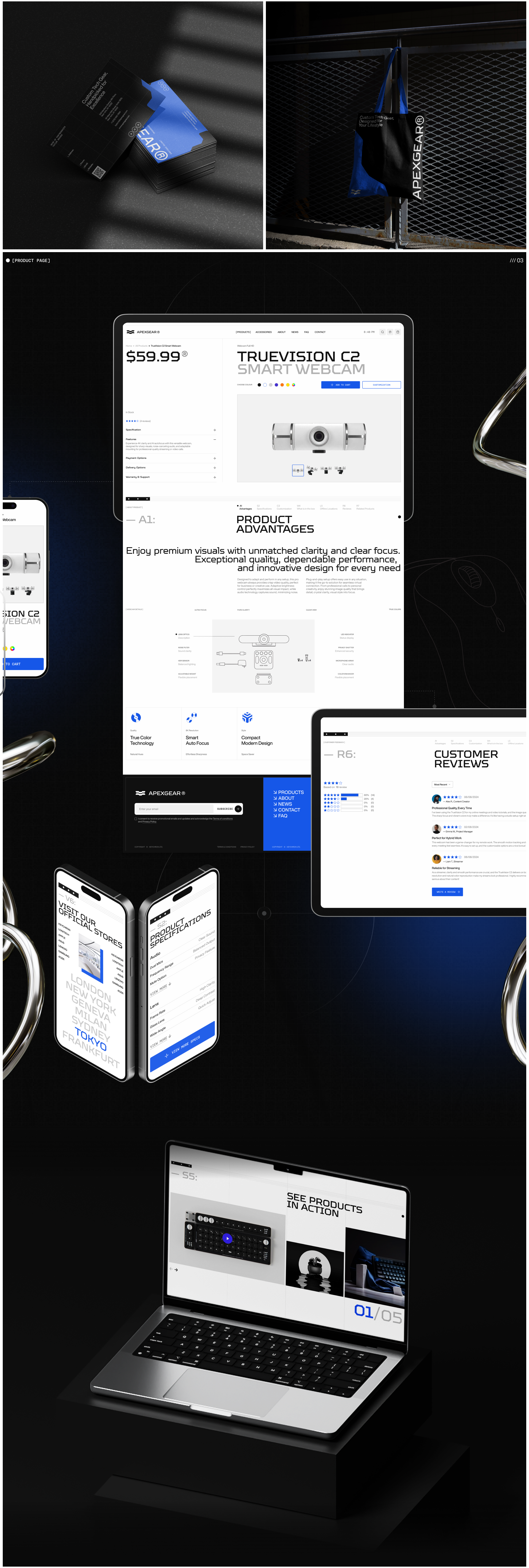 E-Commerce UI/UX for ApexGear Tech Store — Изображение №5 — Интерфейсы, Брендинг на Dprofile