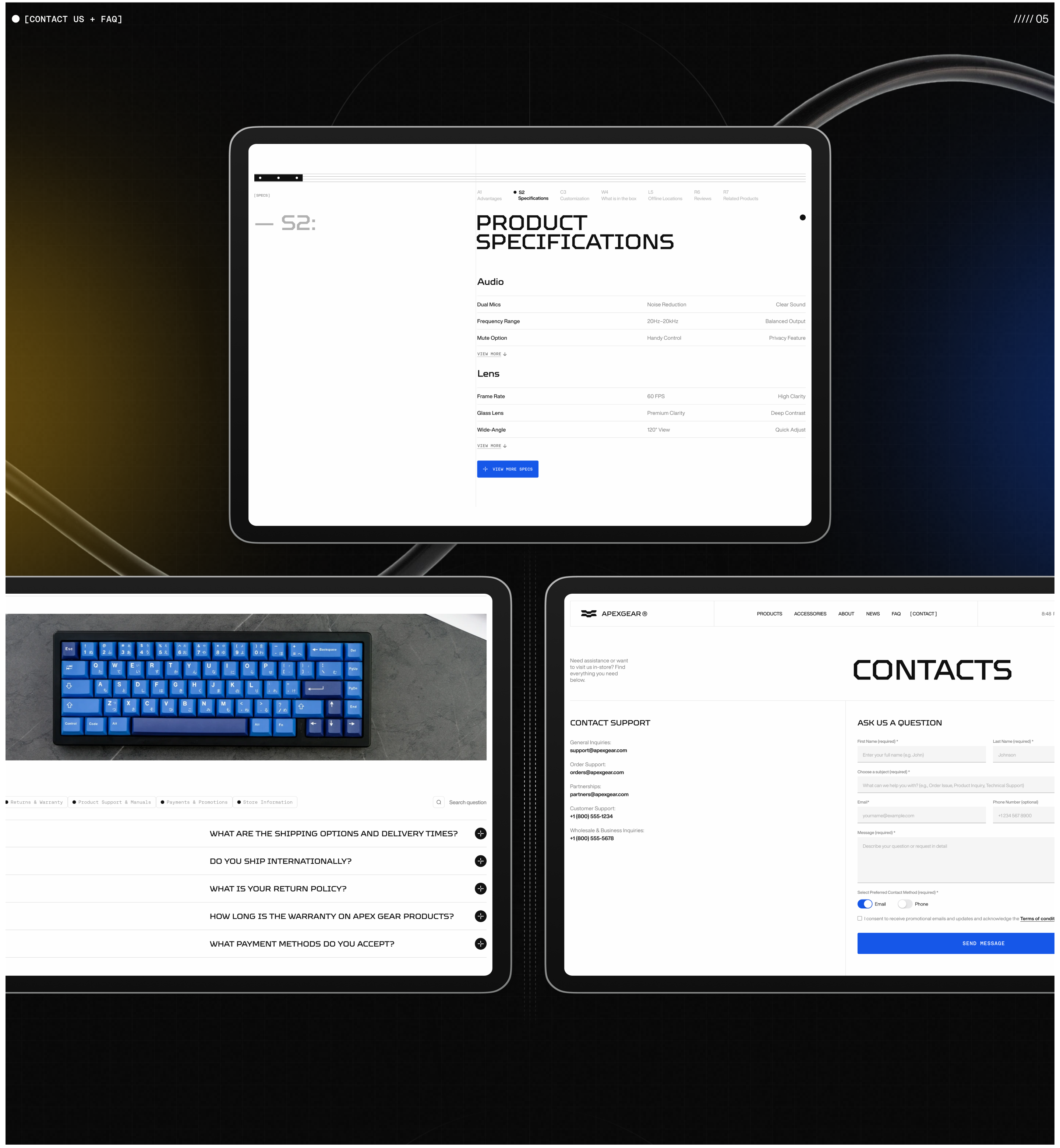 E-Commerce UI/UX for ApexGear Tech Store — Изображение №10 — Интерфейсы, Брендинг на Dprofile