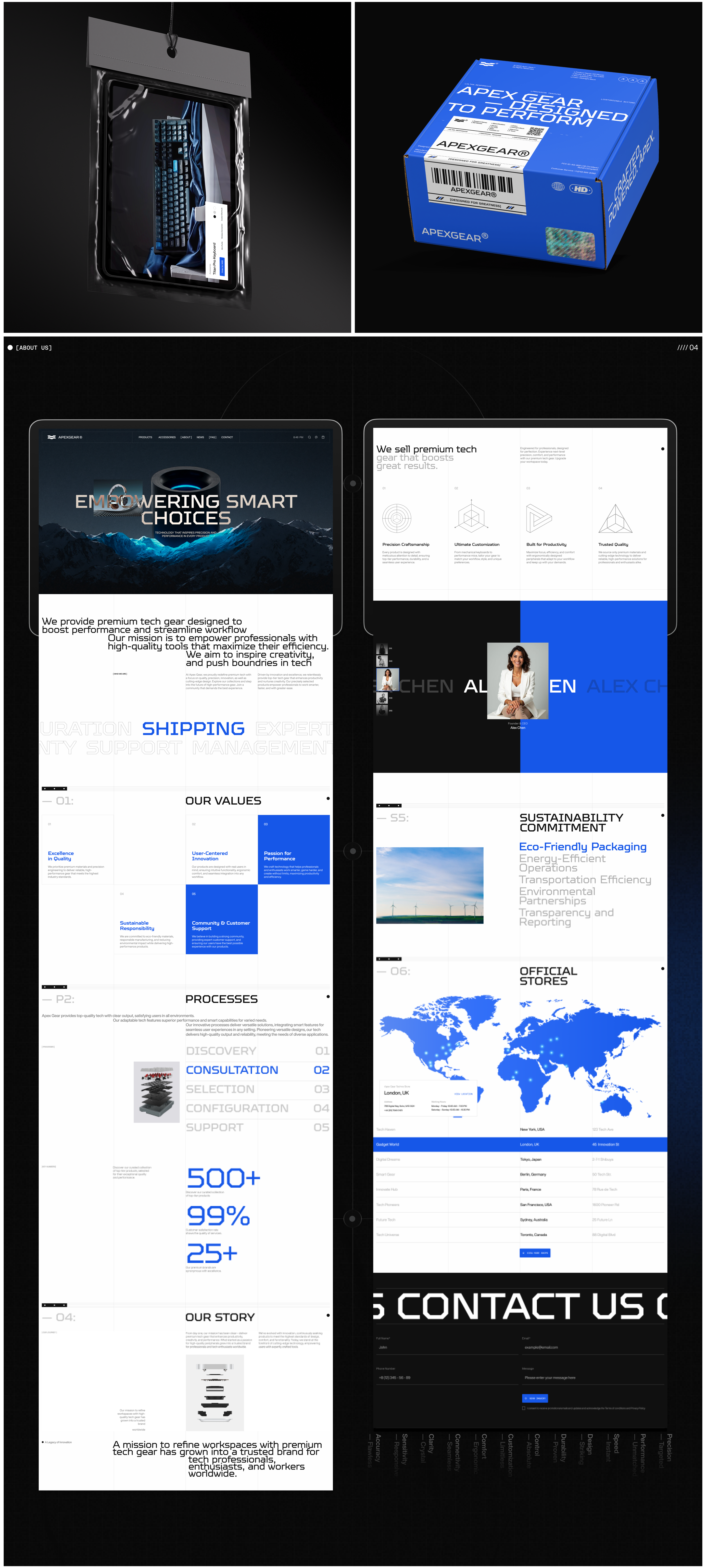E-Commerce UI/UX for ApexGear Tech Store — Изображение №9 — Интерфейсы, Брендинг на Dprofile