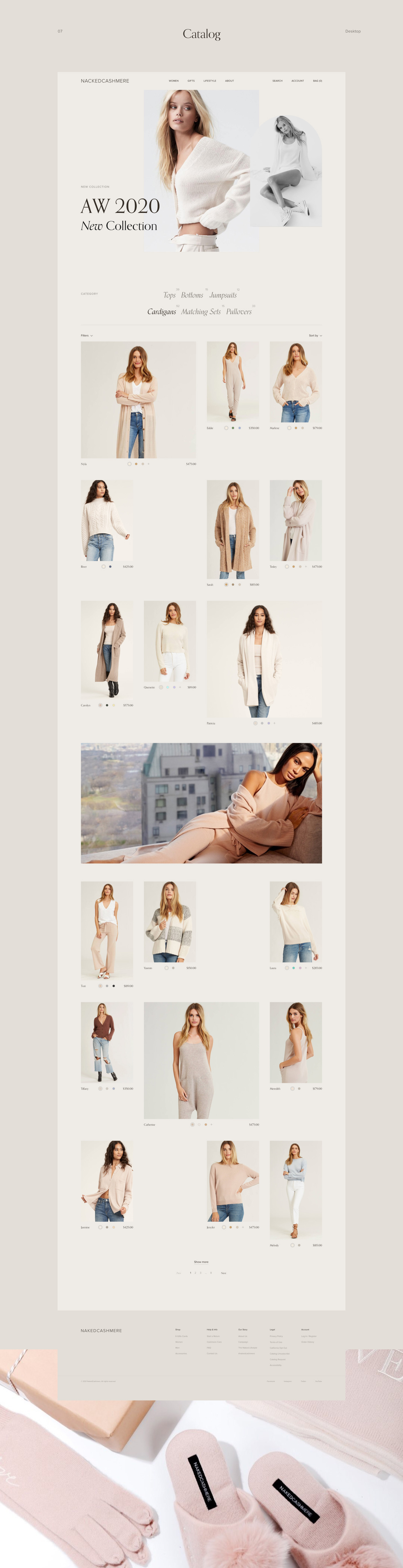 Nacked Cashmere E-Store Redesign Concept — Изображение №10 — Интерфейсы на Dprofile