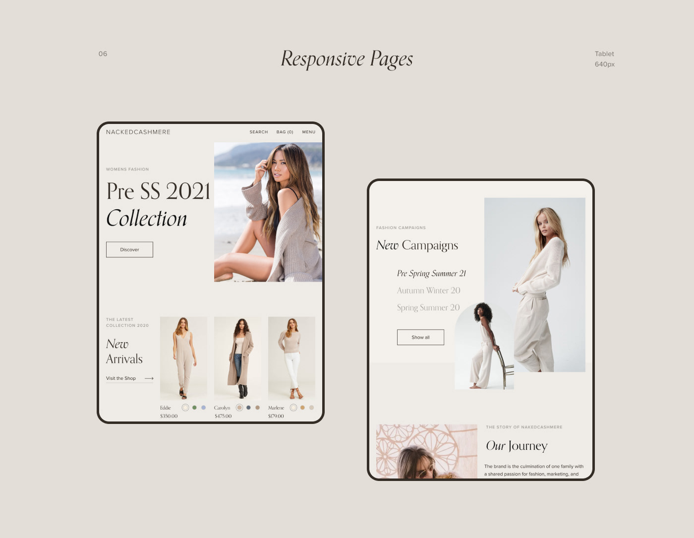 Nacked Cashmere E-Store Redesign Concept — Изображение №8 — Интерфейсы на Dprofile