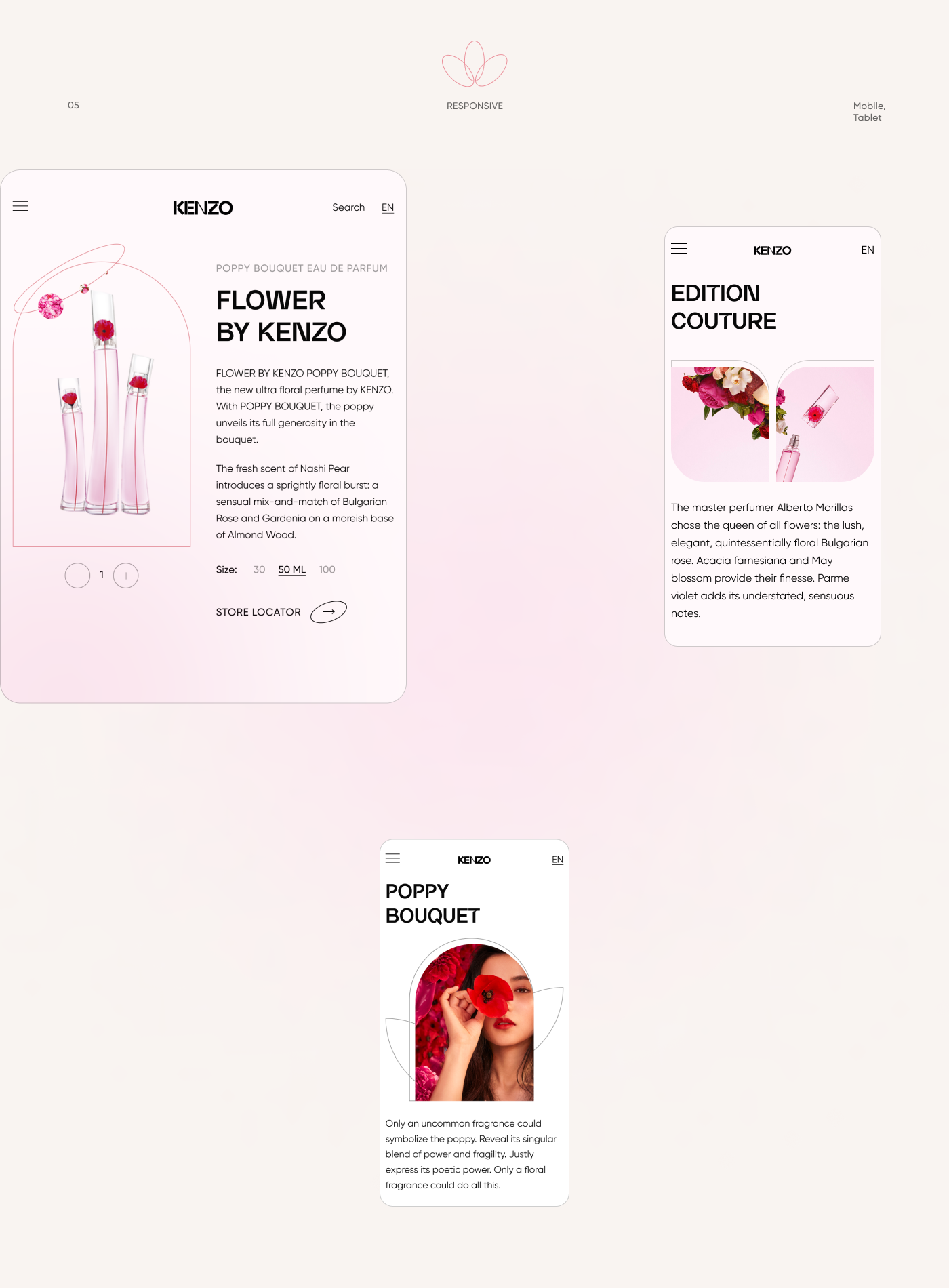 Kenzo Parfums Website Redesign Concept — Изображение №13 — Интерфейсы на Dprofile