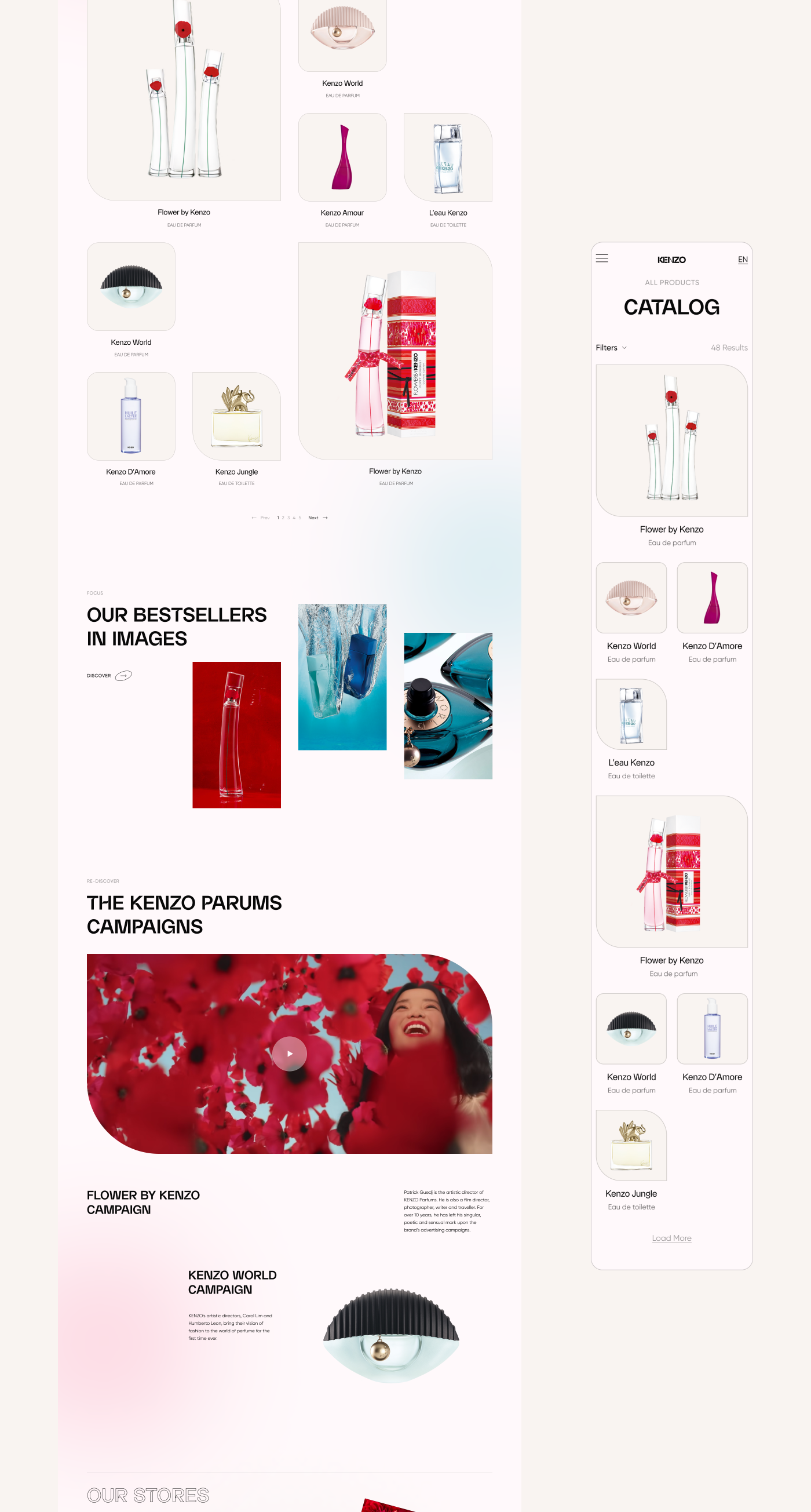 Kenzo Parfums Website Redesign Concept — Изображение №21 — Интерфейсы на Dprofile