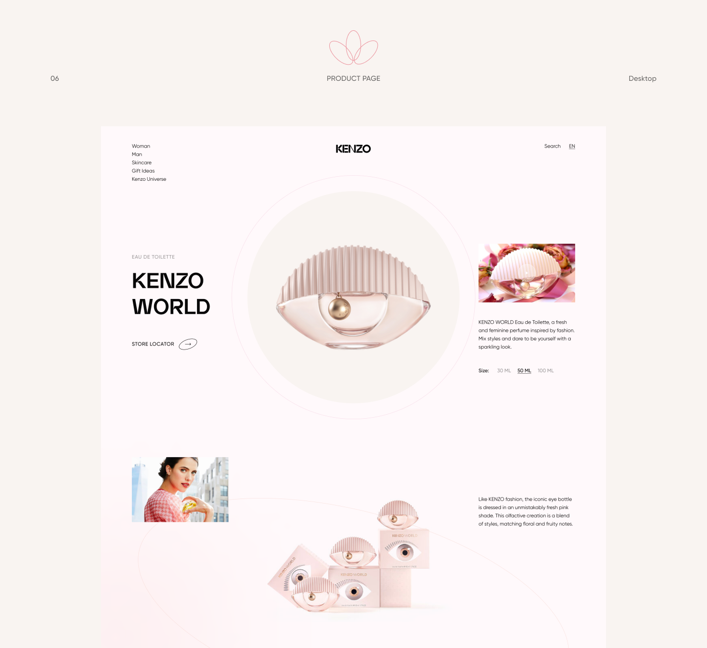 Kenzo Parfums Website Redesign Concept — Изображение №14 — Интерфейсы на Dprofile